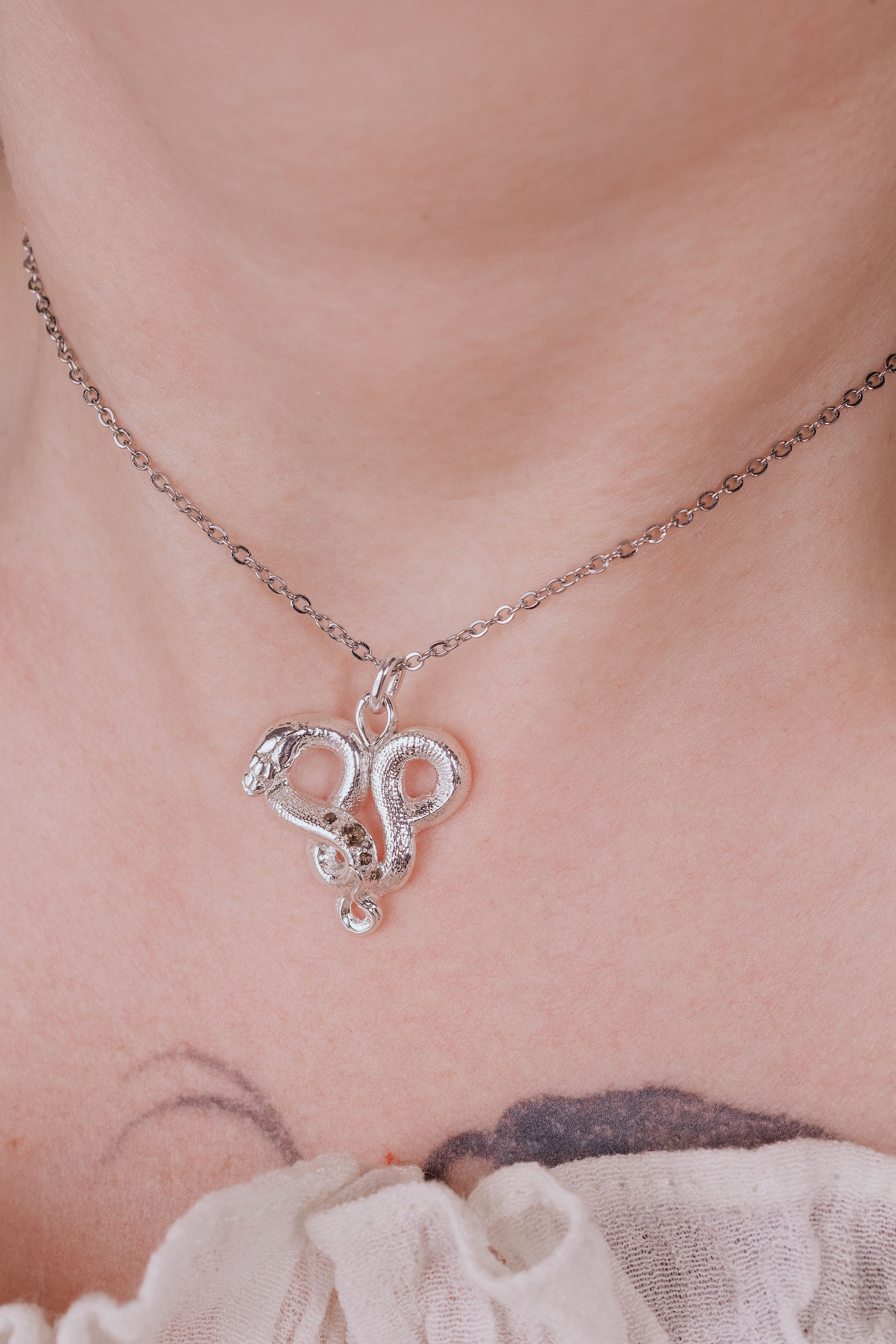 Snake Heart Pendant