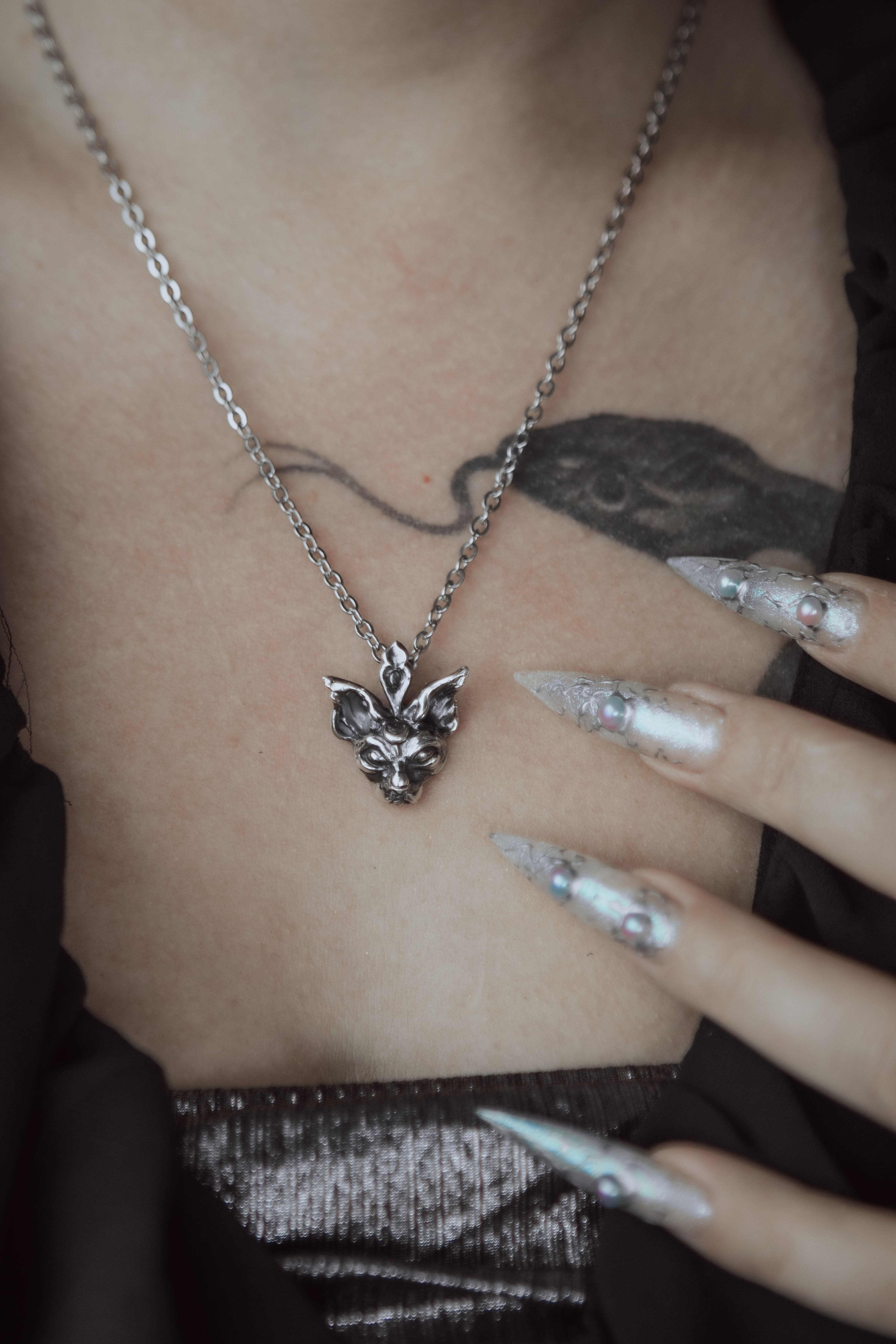 Lunar Sphinx Cat pendant