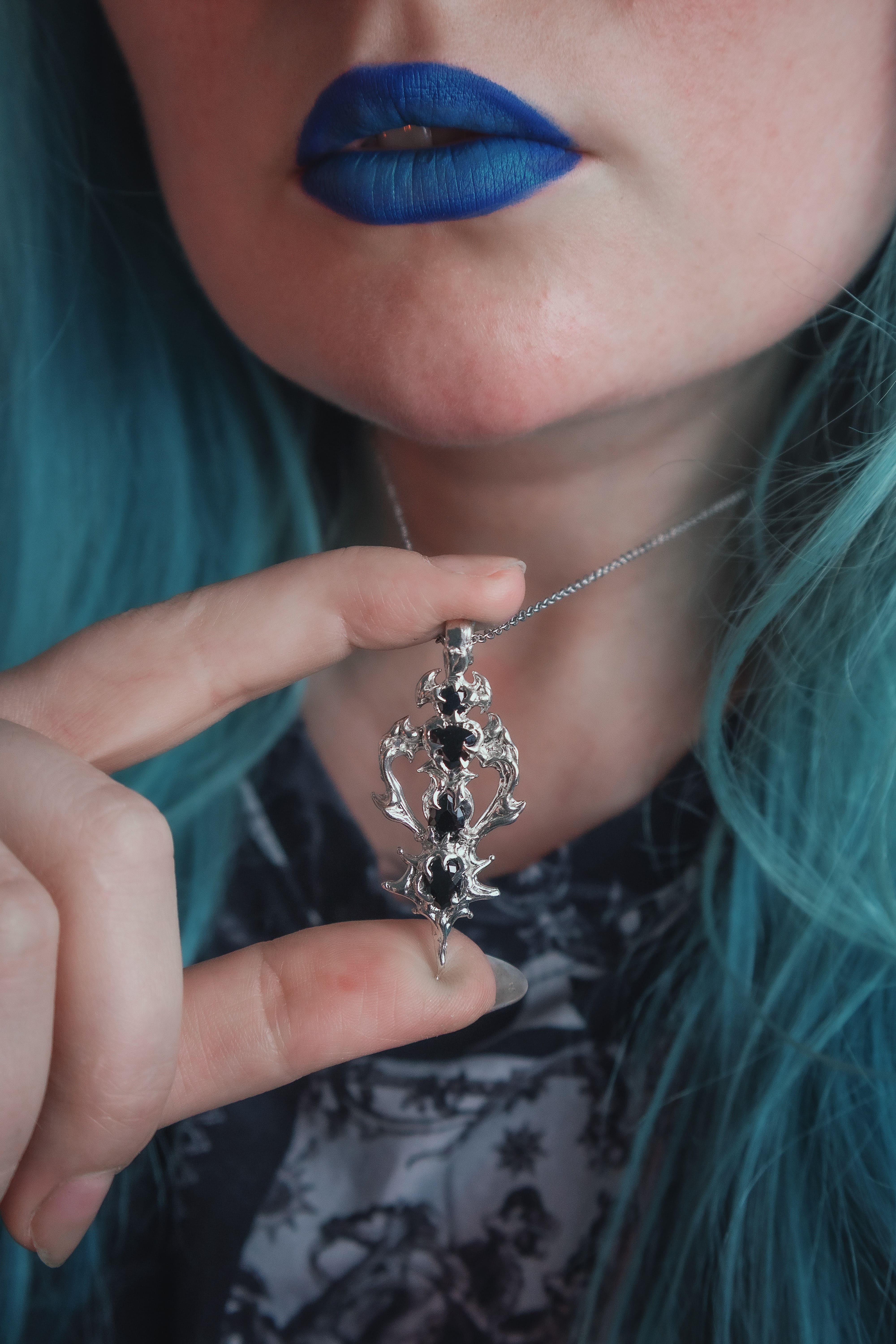 «Whisper of Dusk» pendant with stones