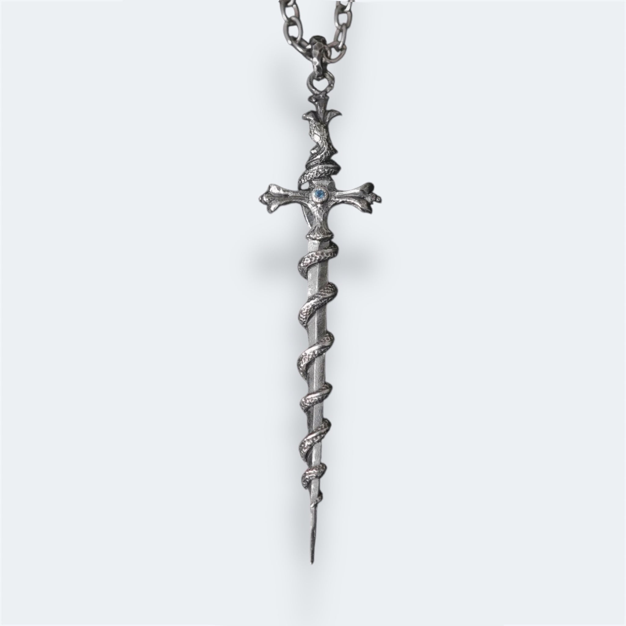 Sword-Pendant with Snake and Stone