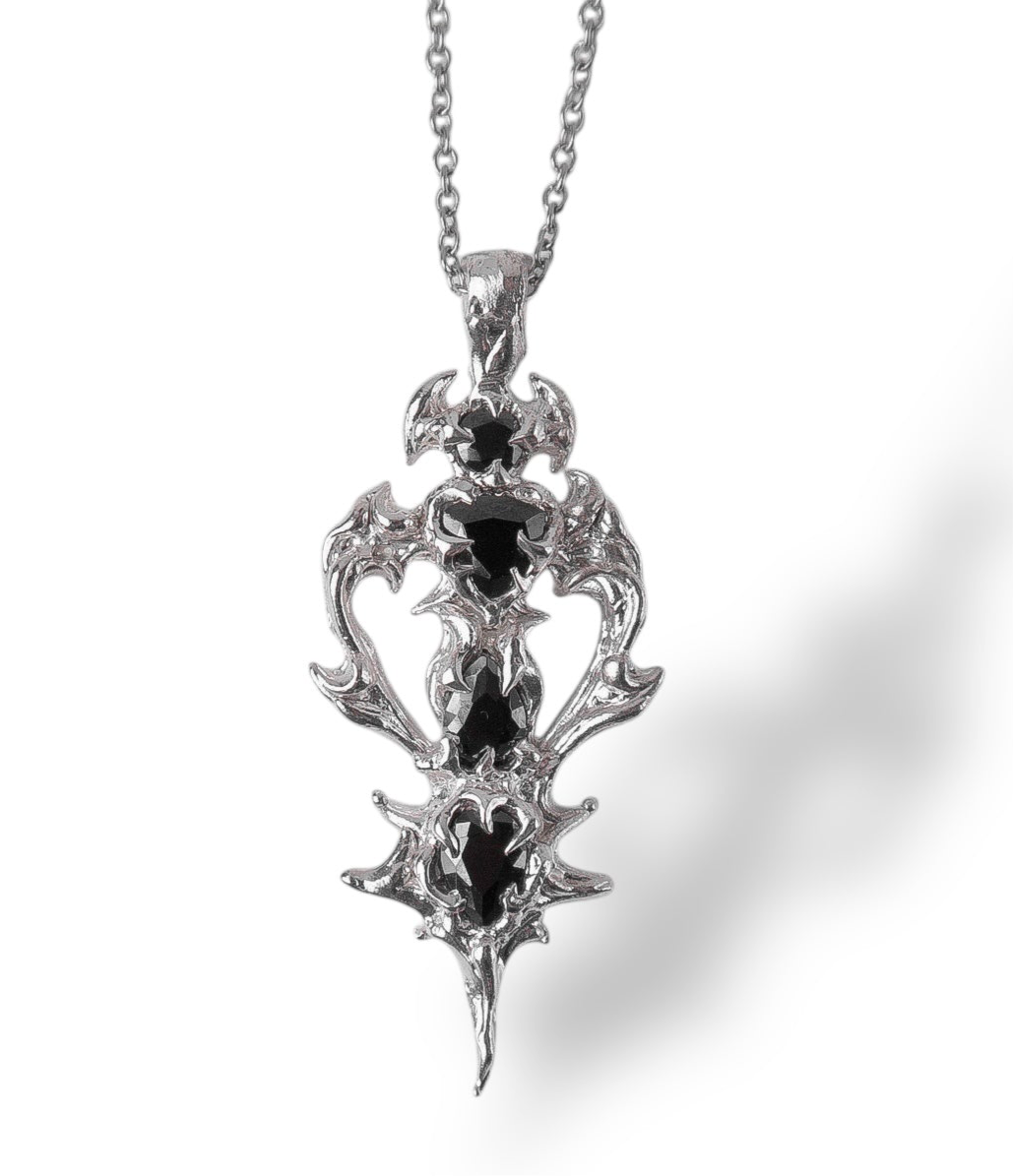 «Whisper of Dusk» pendant with stones