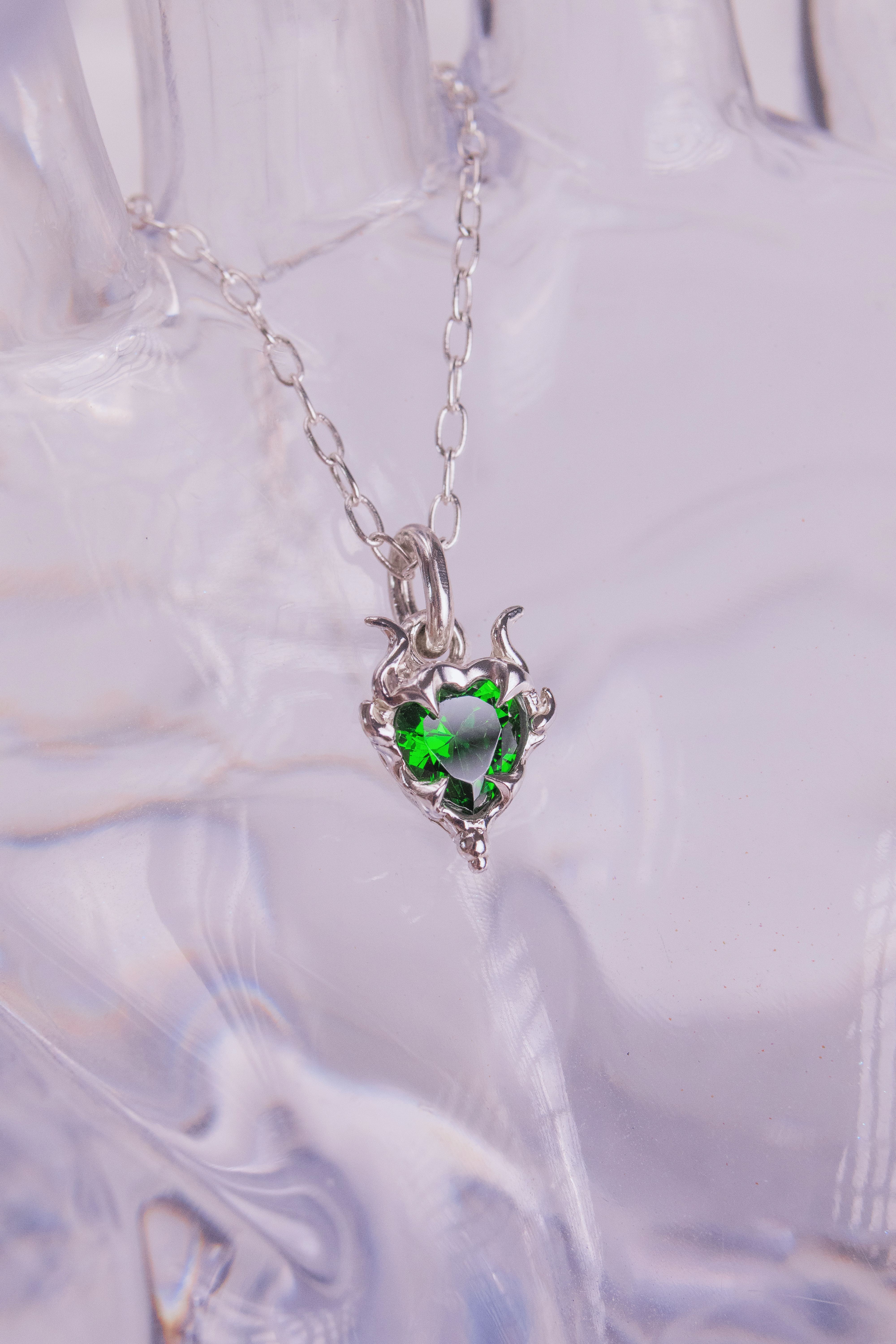 Green Lyra Pendant
