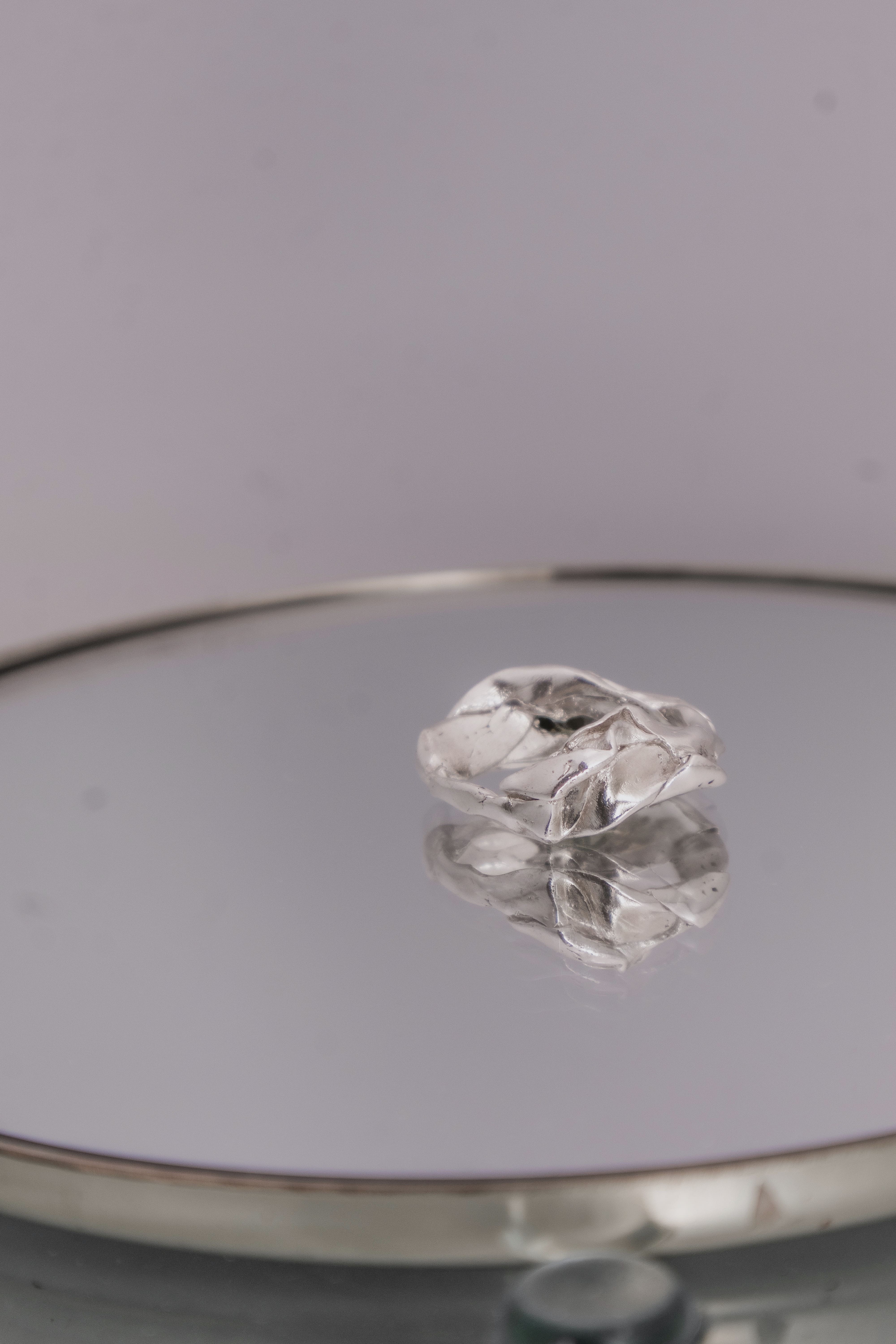 One-of-a-kind ring with stone