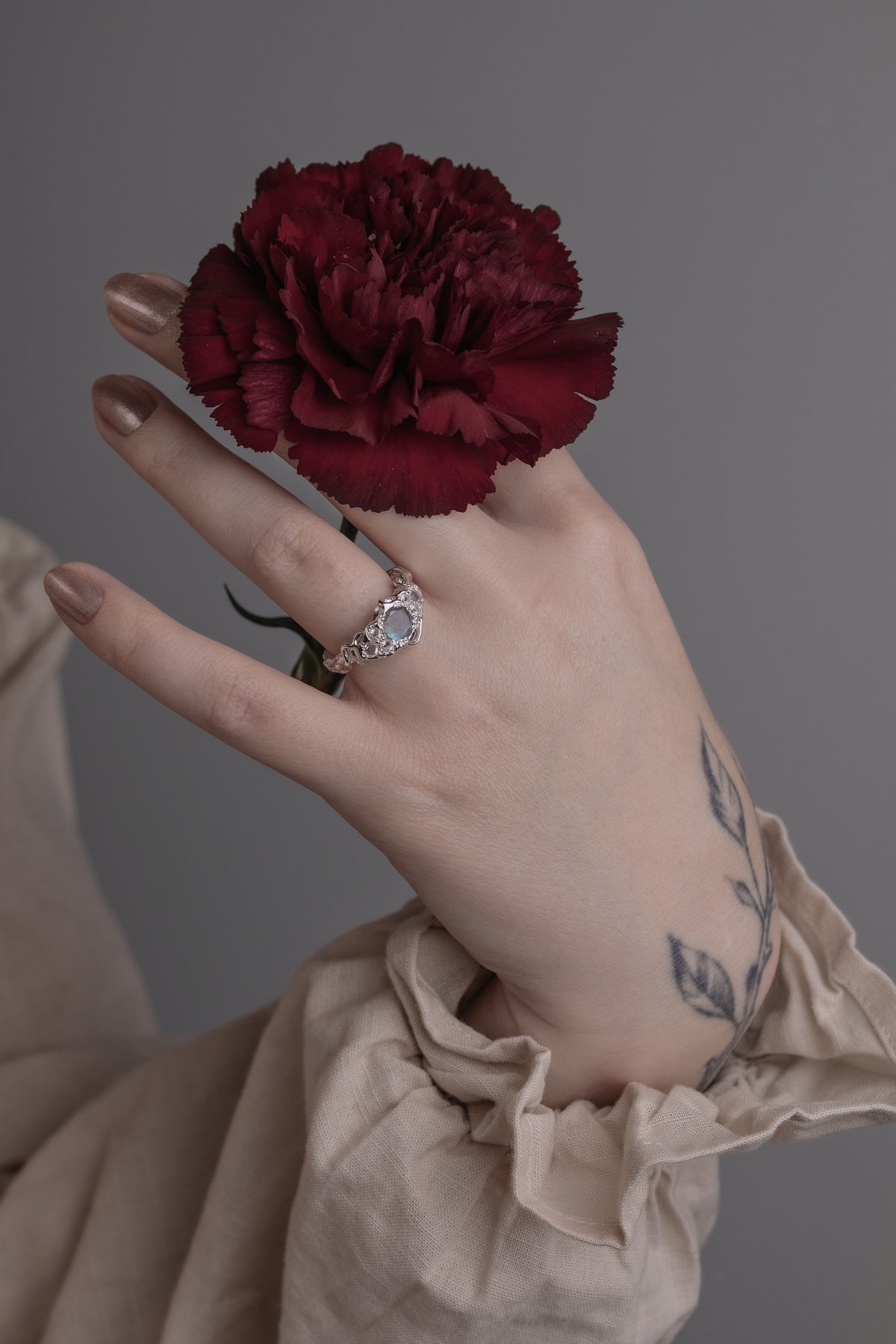 Molecular ring with Labradorite
