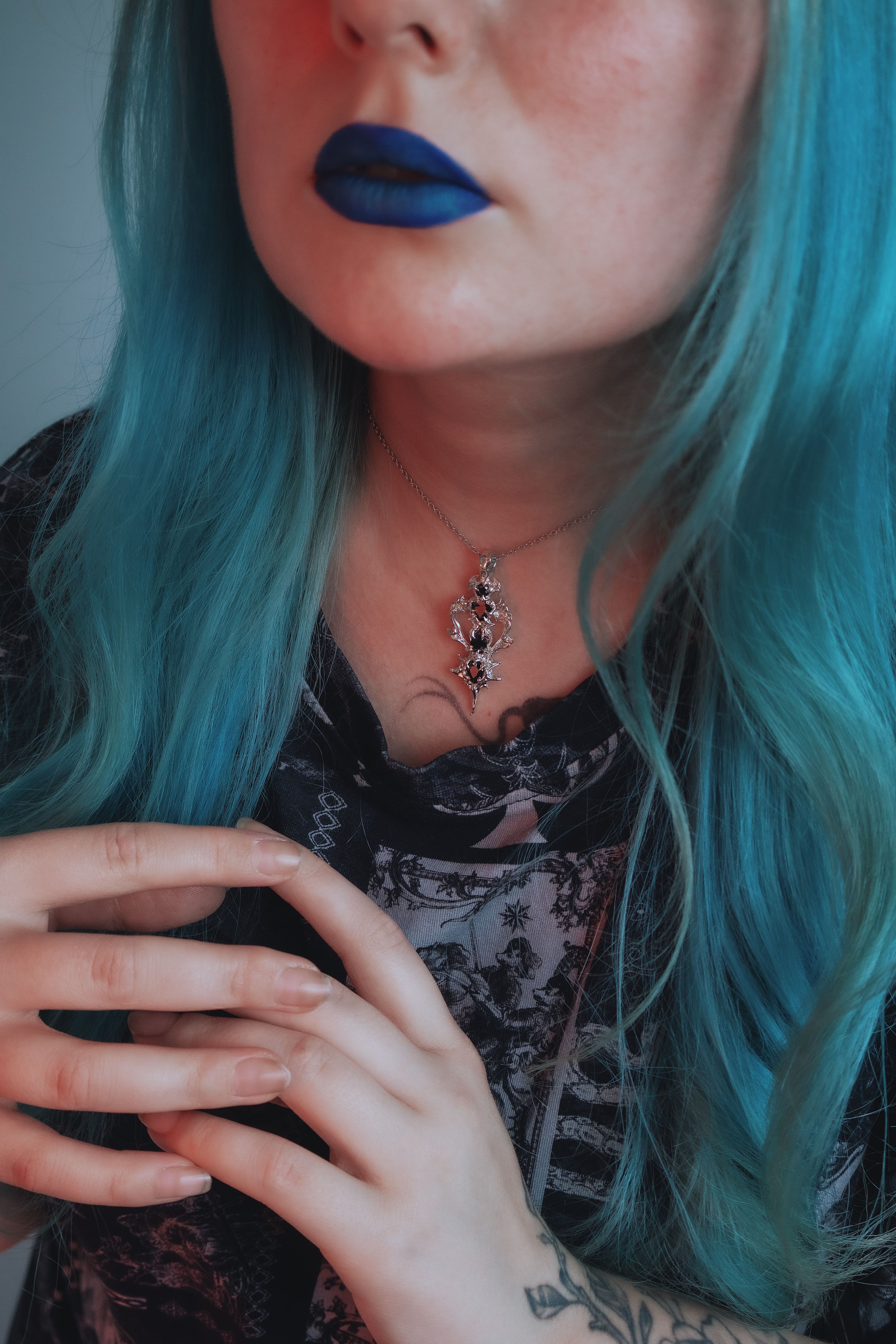 «Whisper of Dusk» pendant with stones