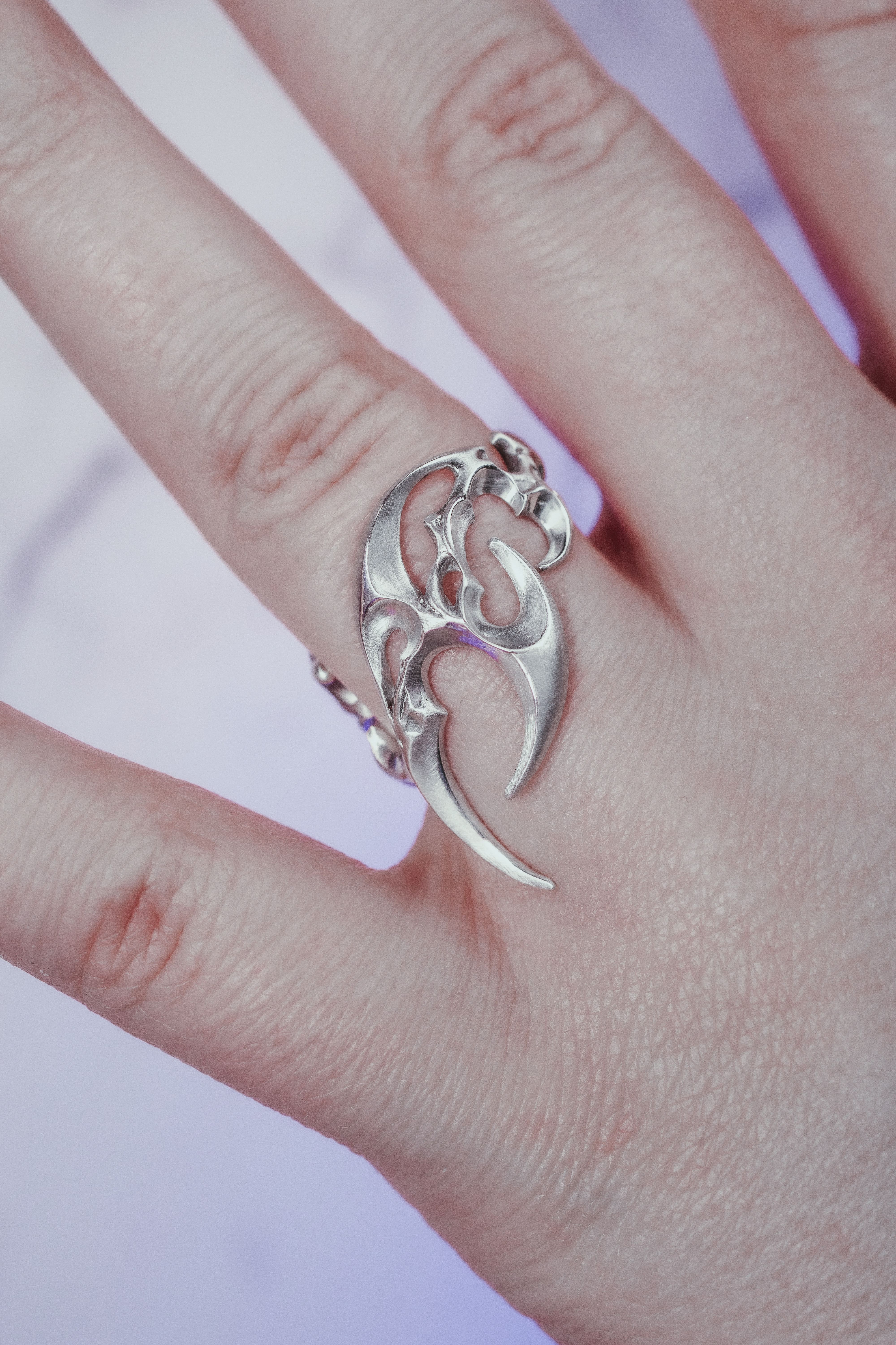 Diagonal Tribal Ring