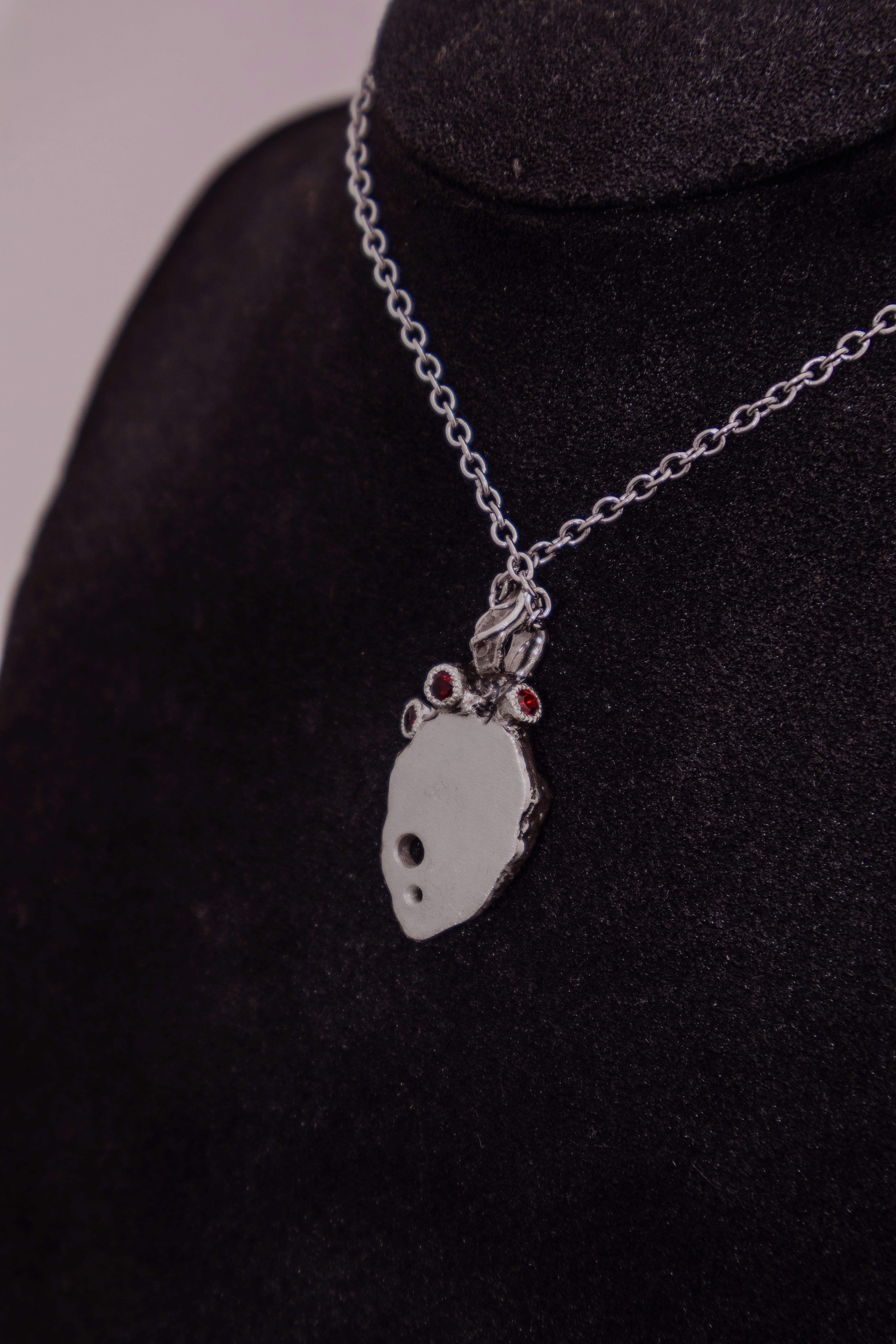 Anatomical heart with gemstones