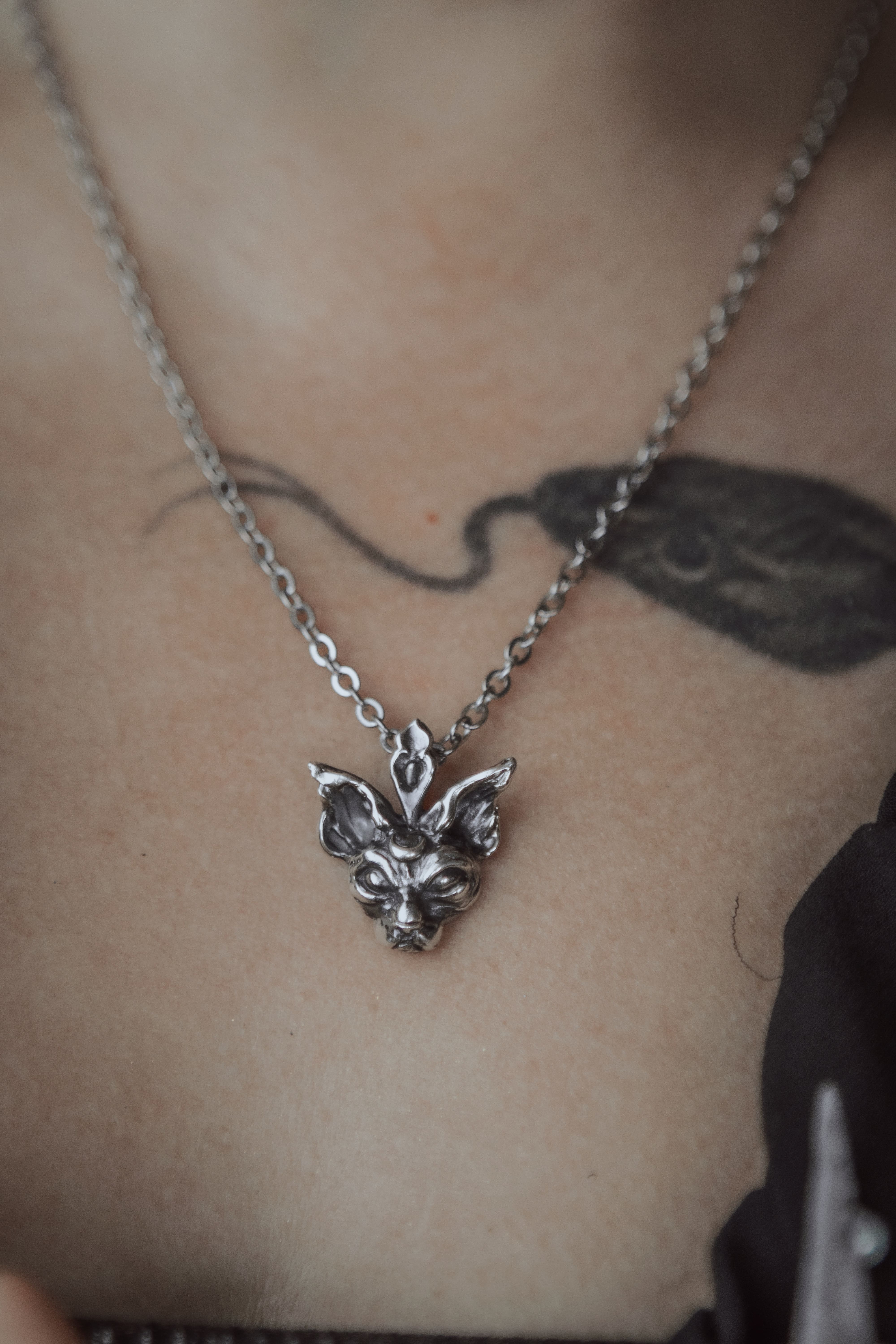 Lunar Sphinx Cat pendant