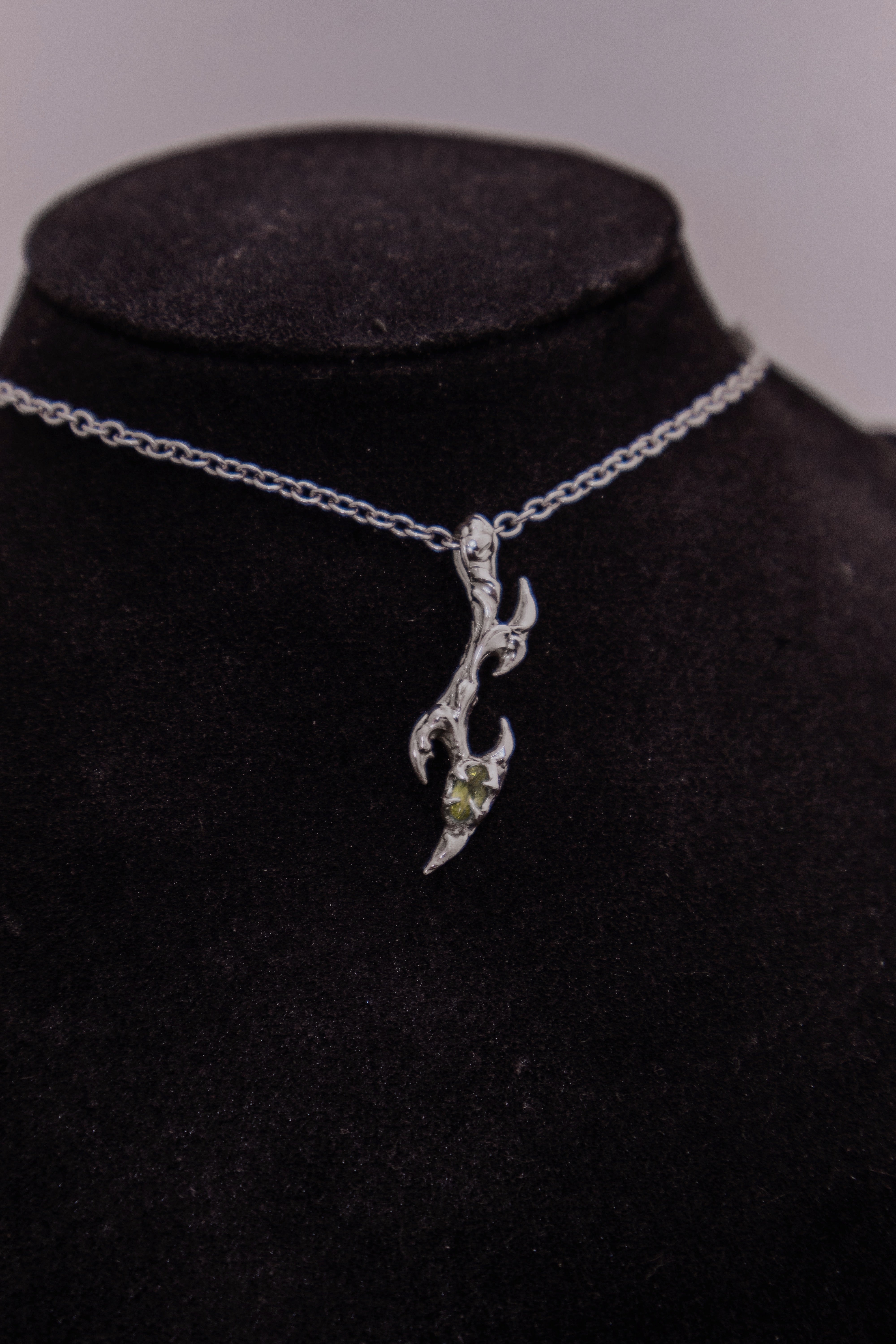 Tribal pendant with Peridot