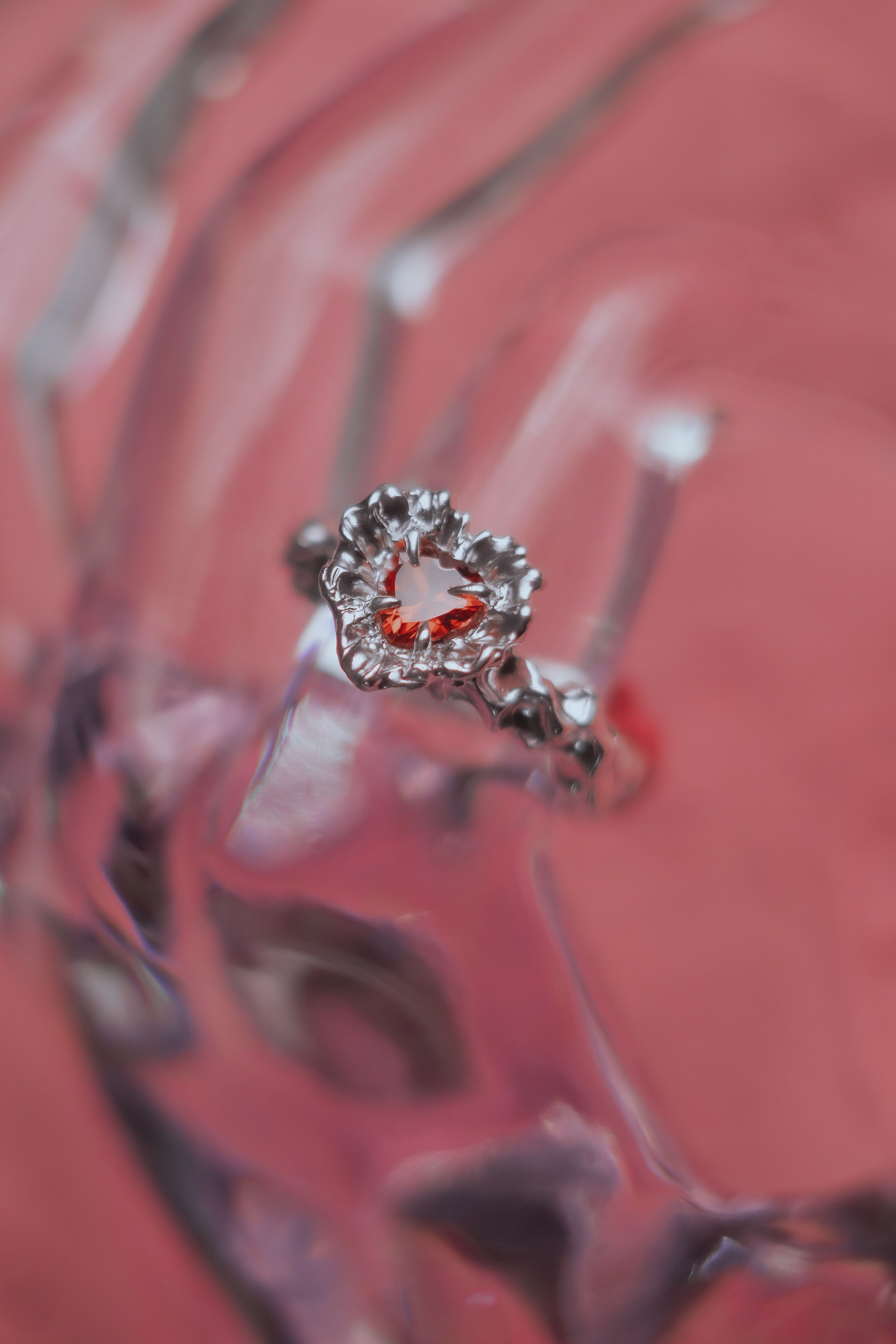 Custom Organic Heart Ring
