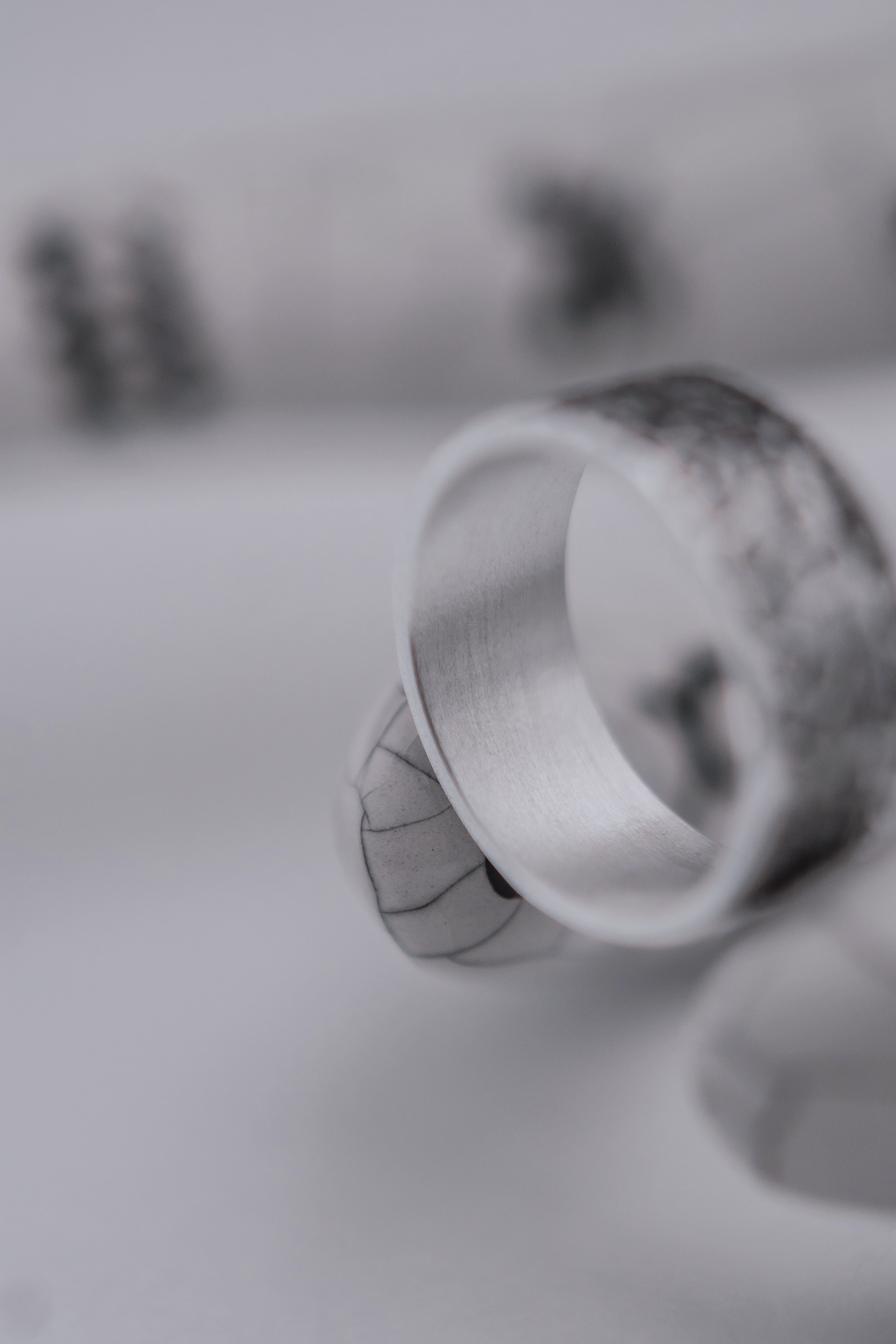 Ring with Snake Scale Relief