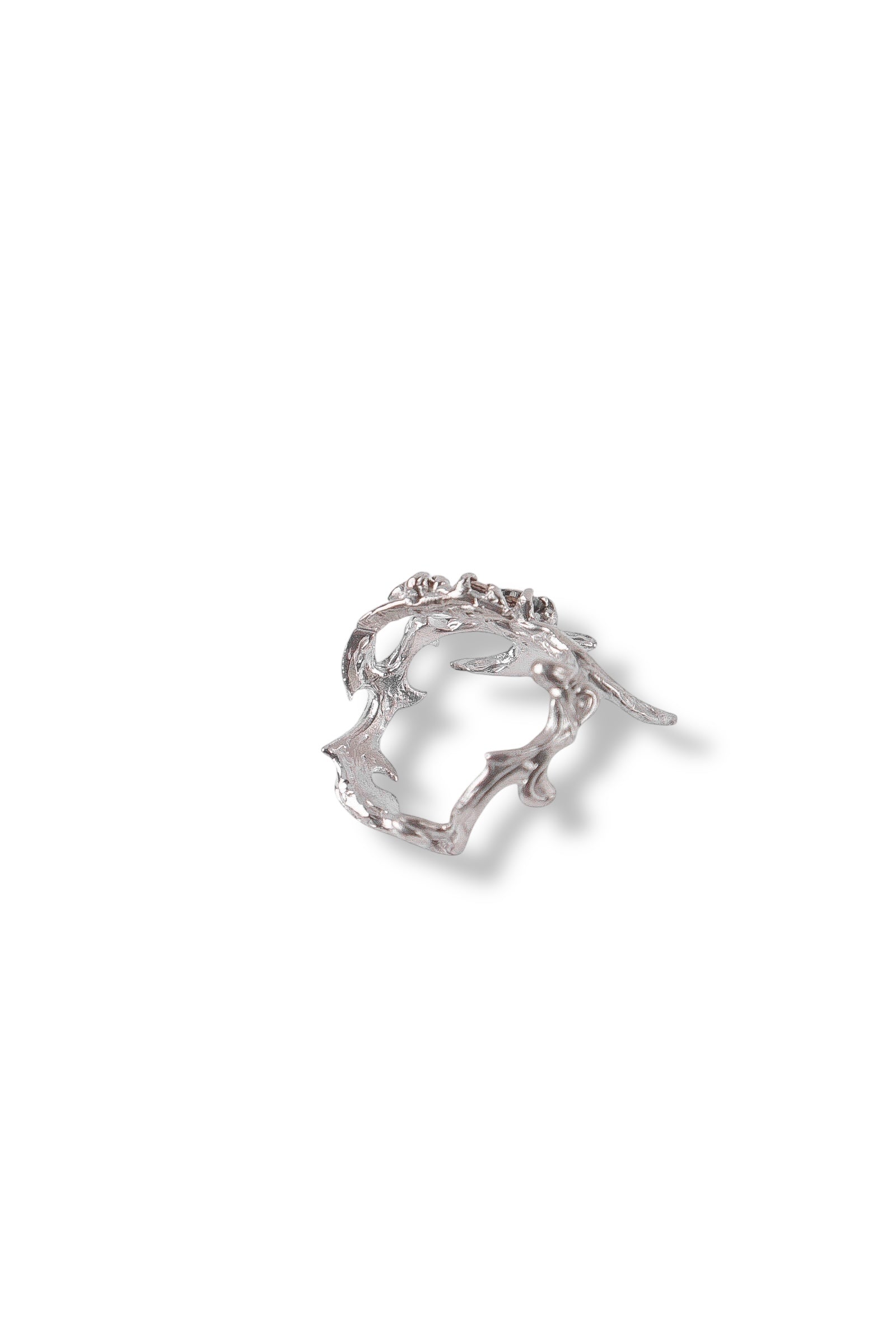 Tribal ring with Smoky quartz