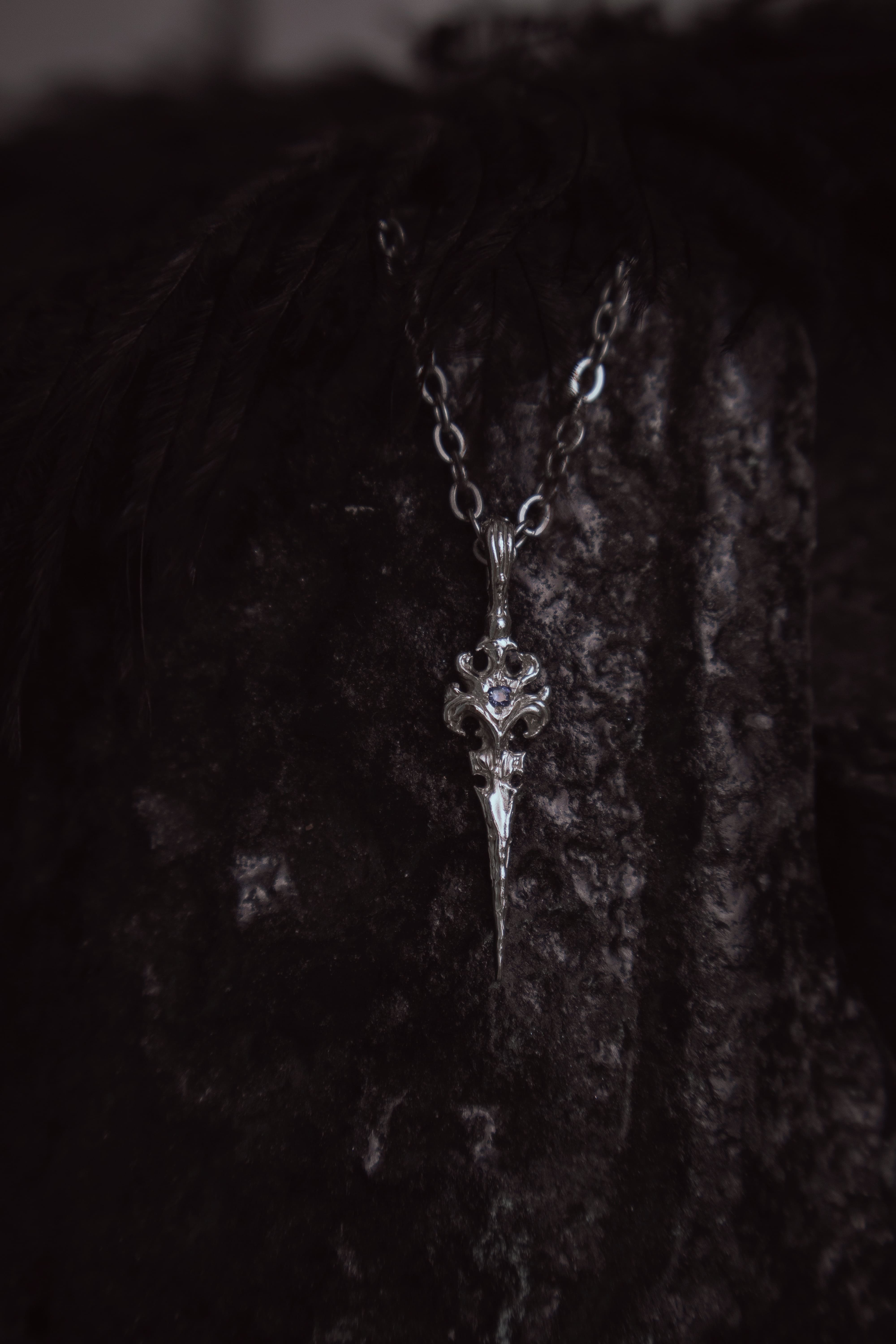 Fantasy dagger with stone