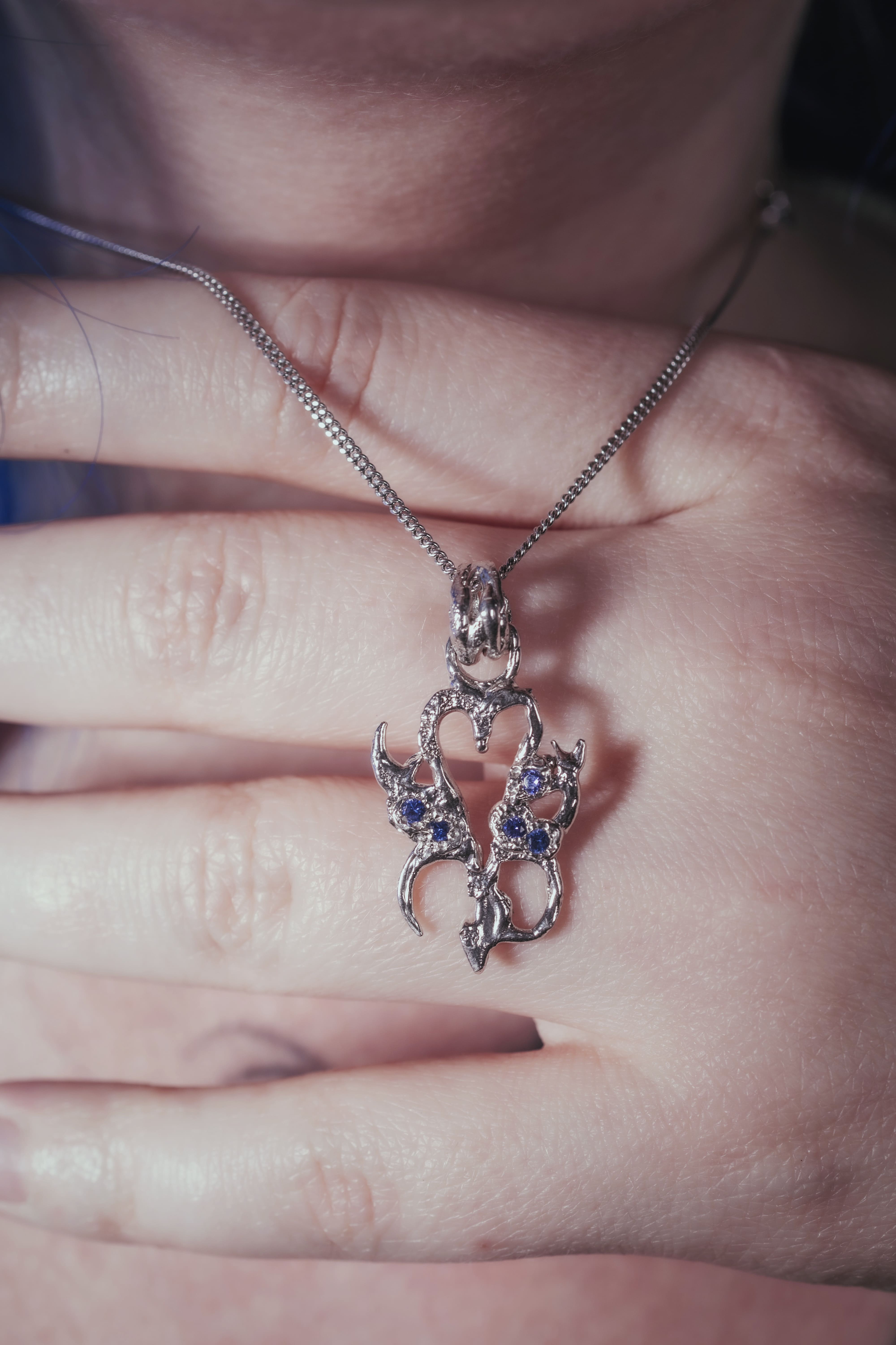 Starfall Heart pendant