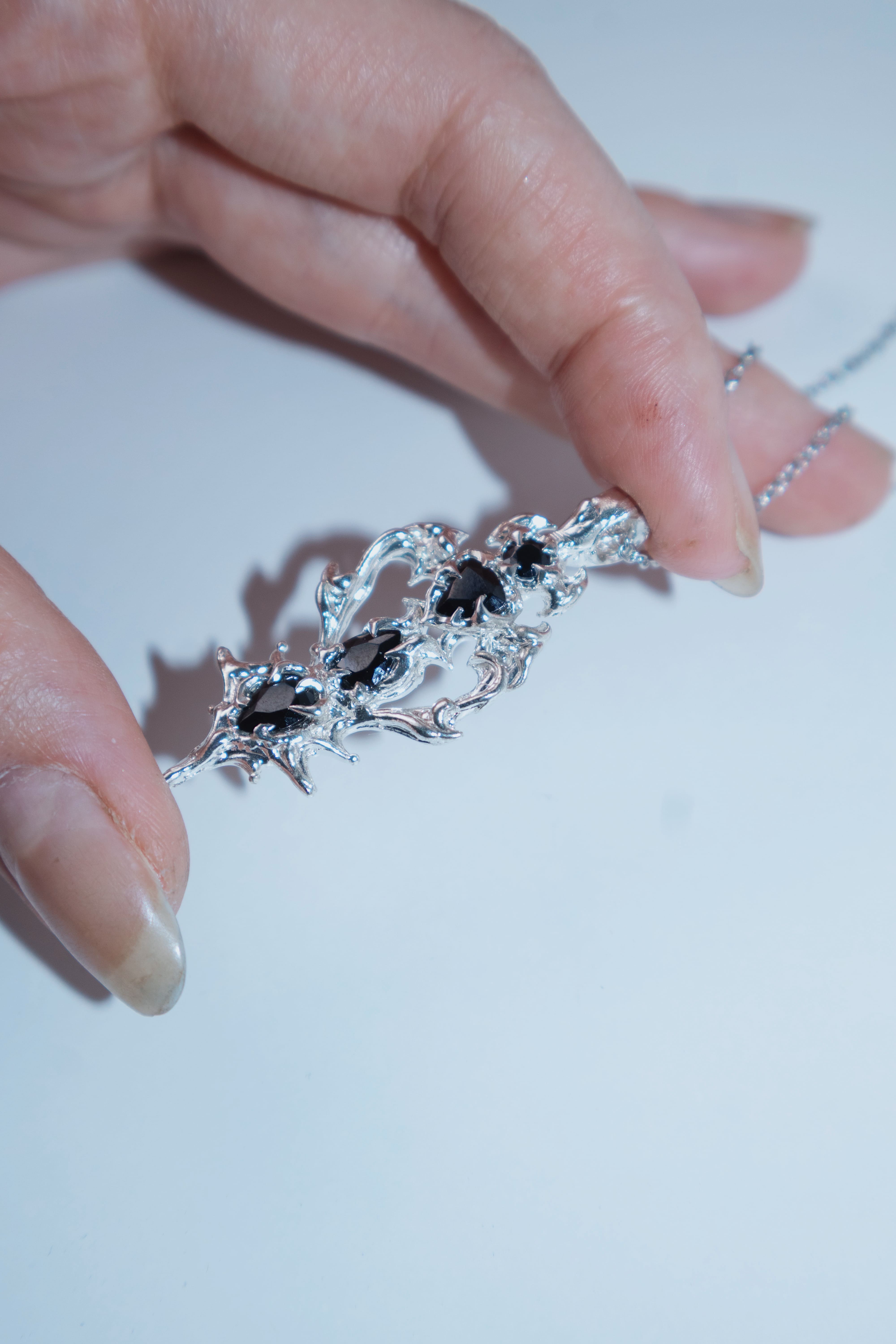 «Whisper of Dusk» pendant with stones