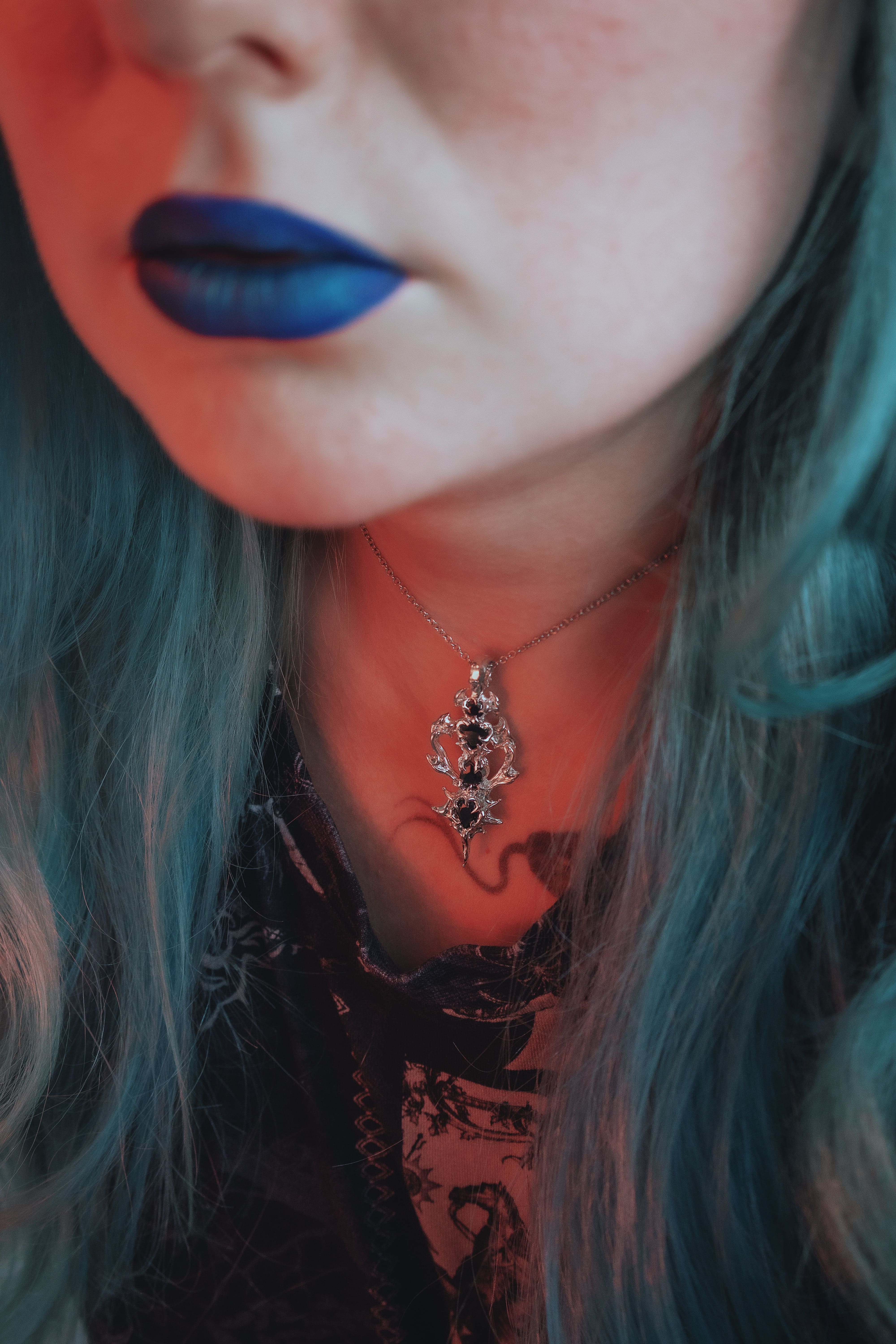 «Whisper of Dusk» pendant with stones