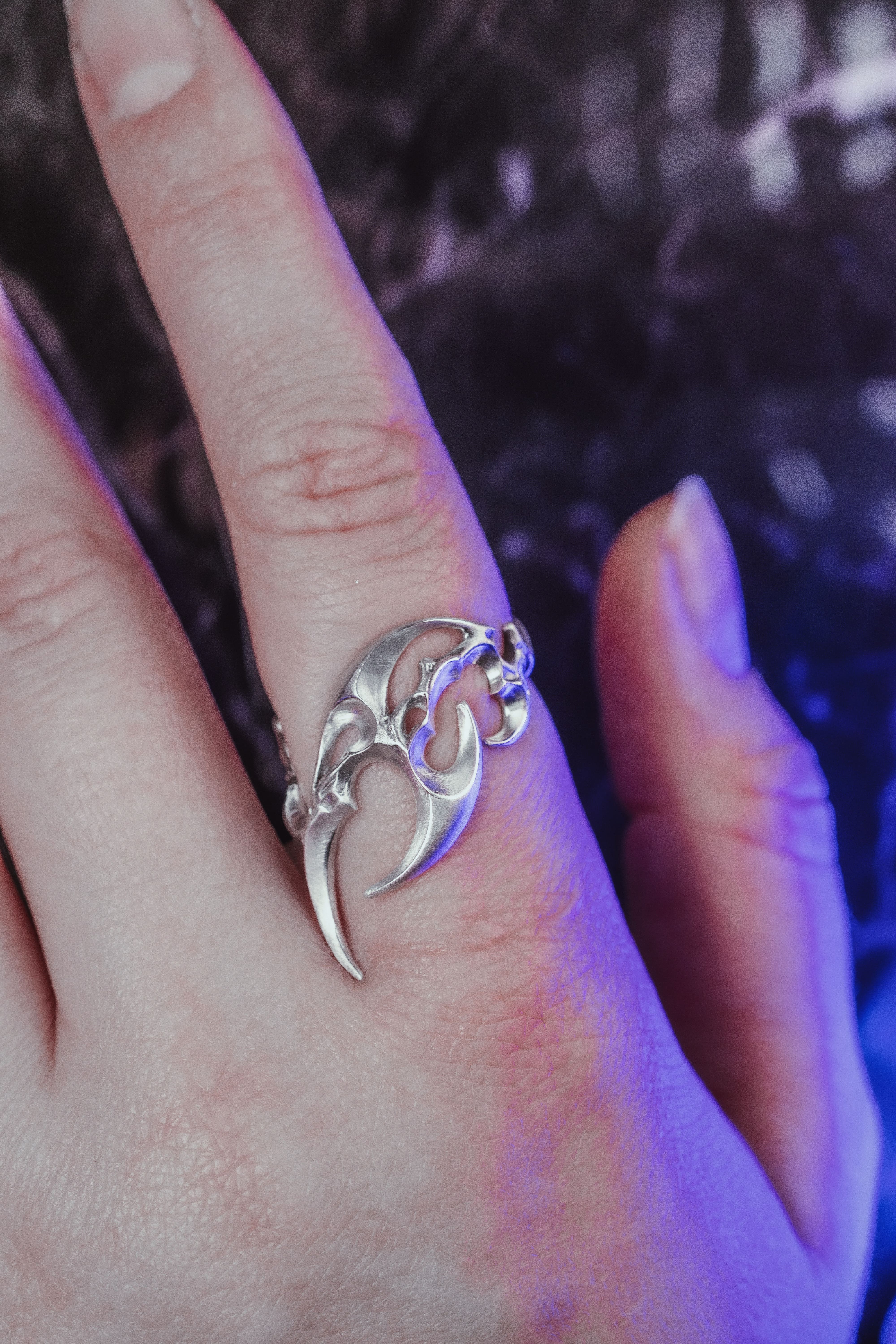 Diagonal Tribal Ring