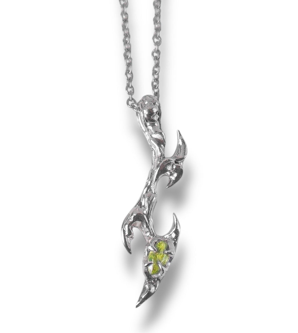 Tribal pendant with Peridot