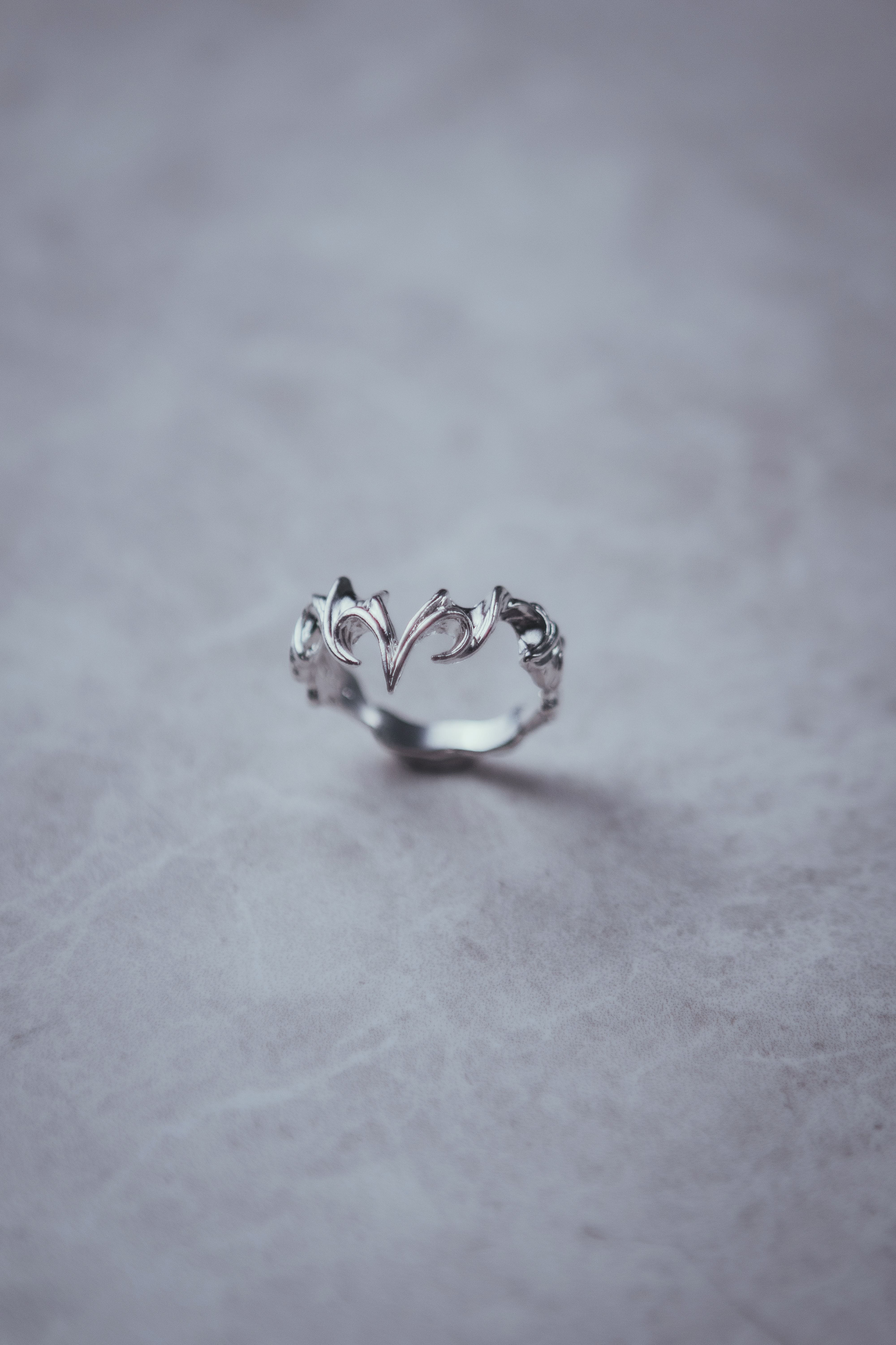 Gothic bat ring