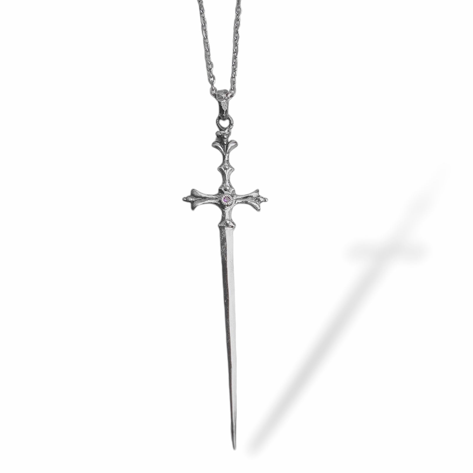 Sword-Pendant with 2 mm Stone