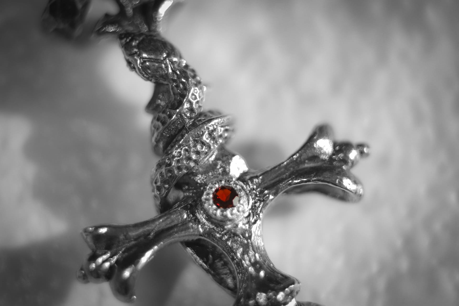 Sword-Pendant with Snake and Stone