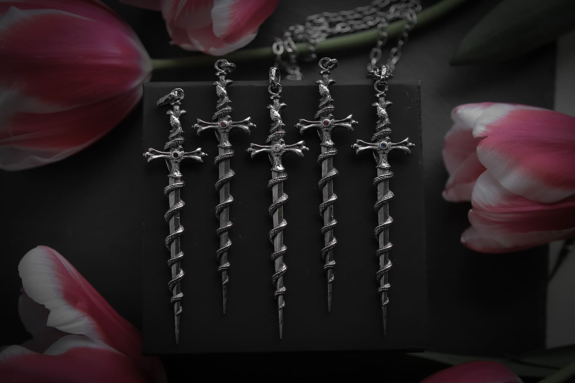 Sword-Pendant with Snake and Stone