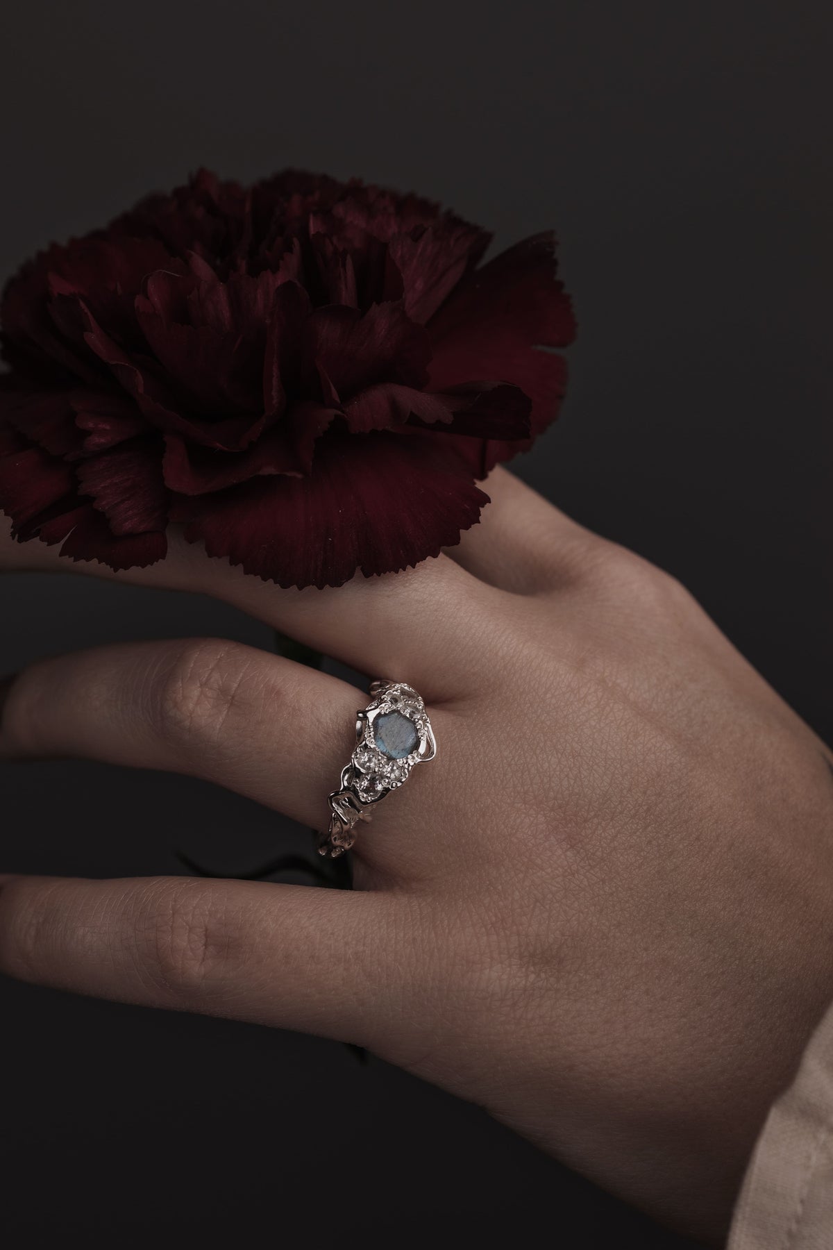 Molecular ring with Labradorite