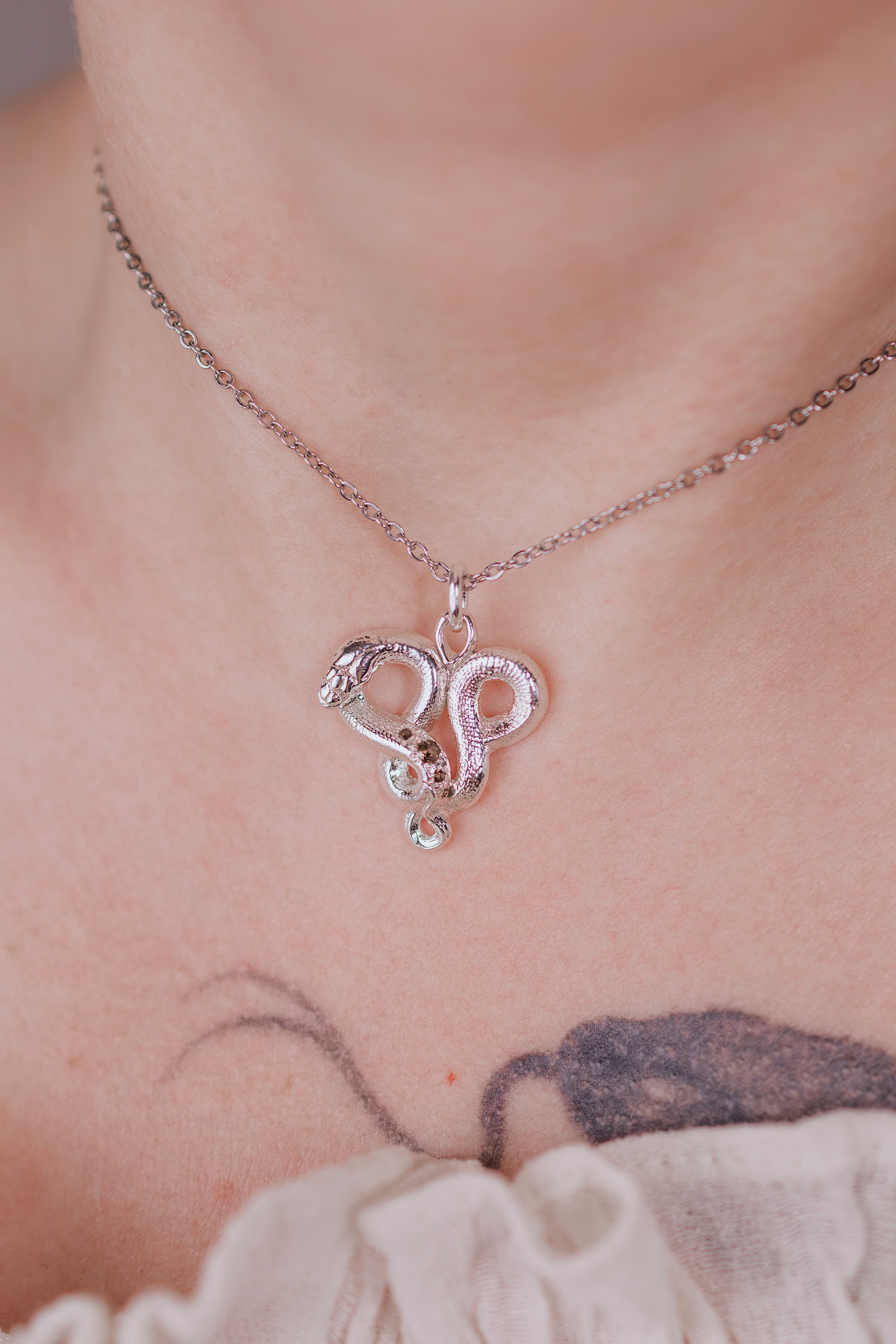 Snake Heart Pendant