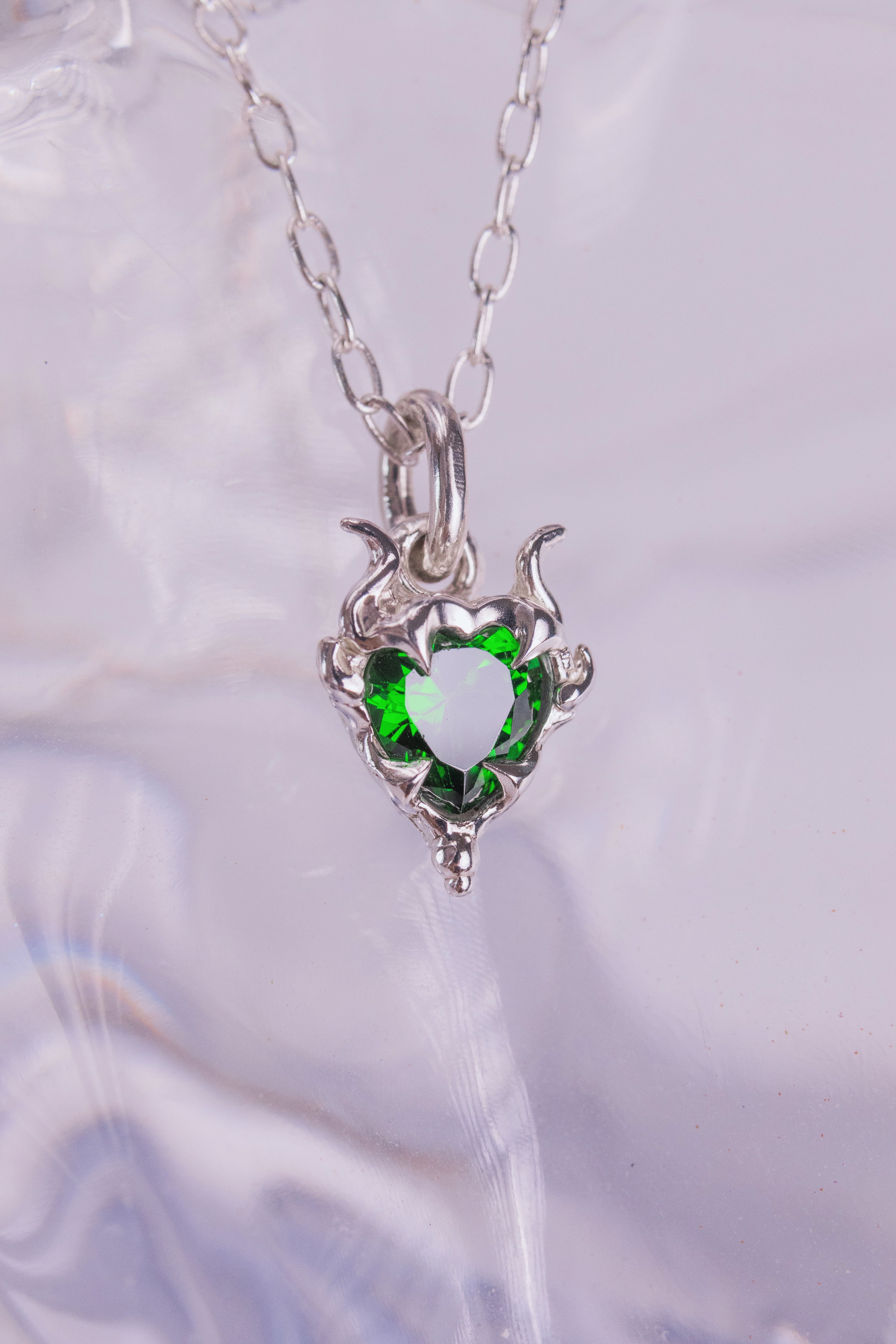 Green Lyra Pendant