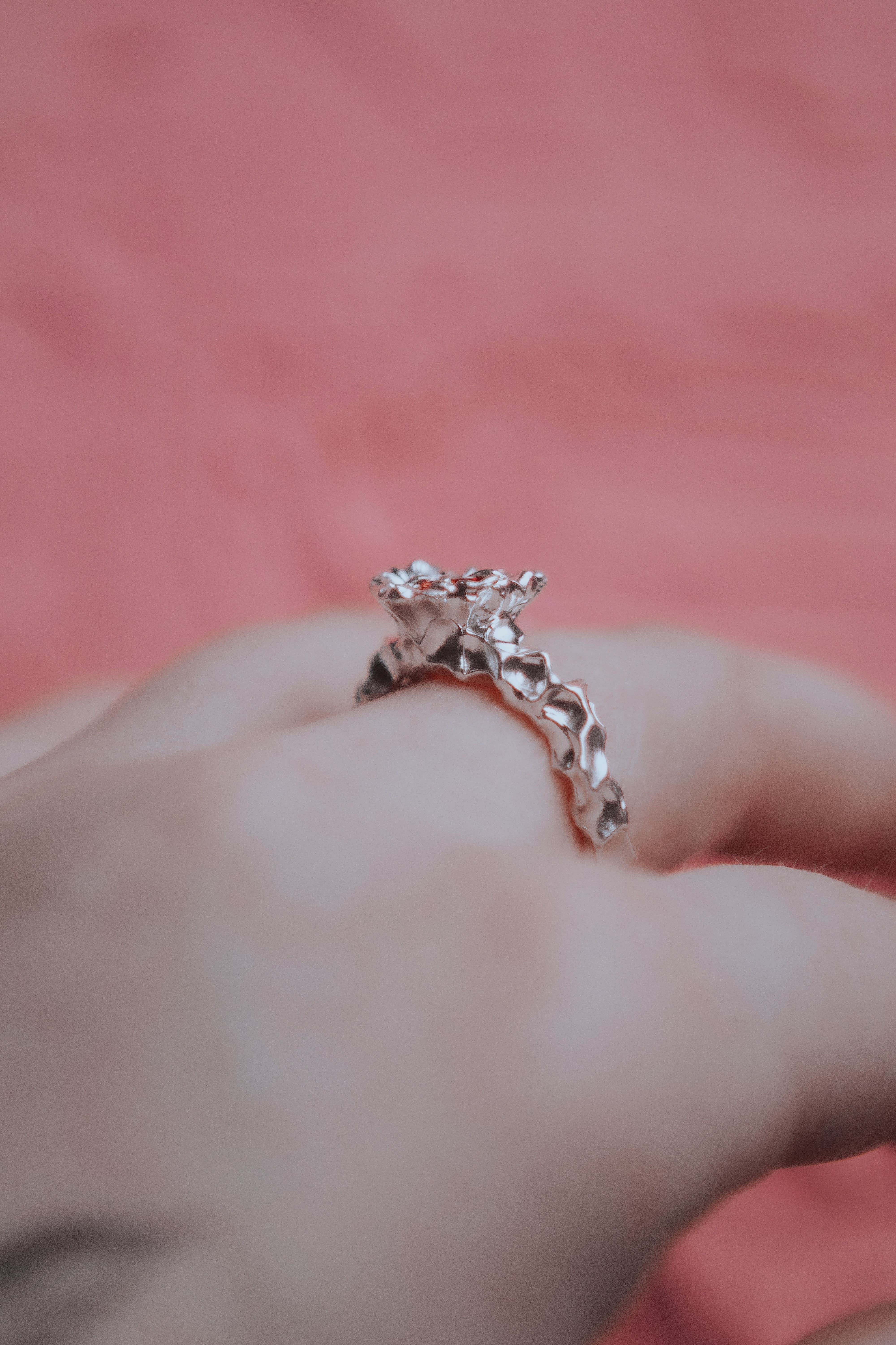 Custom Organic Heart Ring