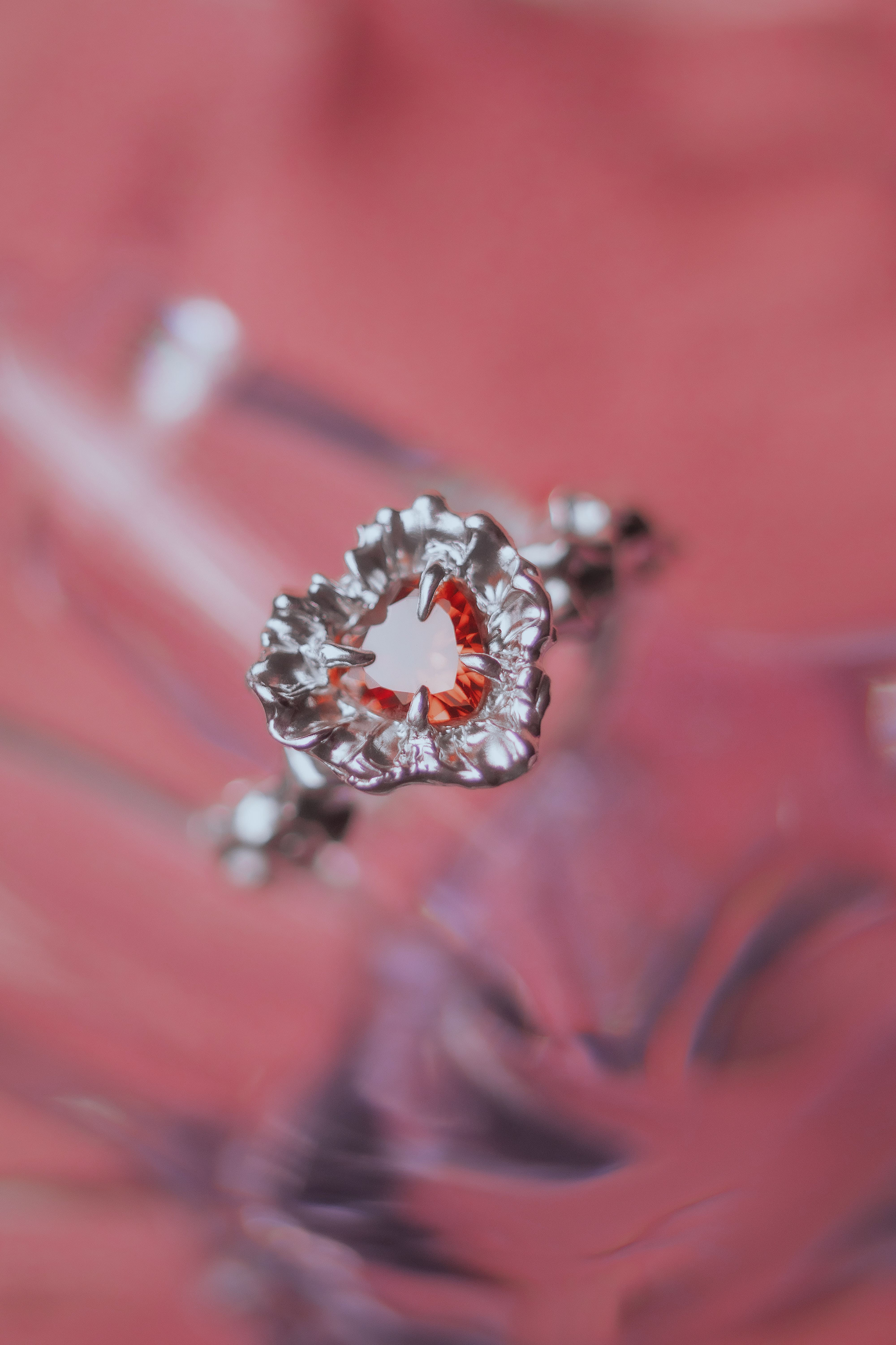 Custom Organic Heart Ring