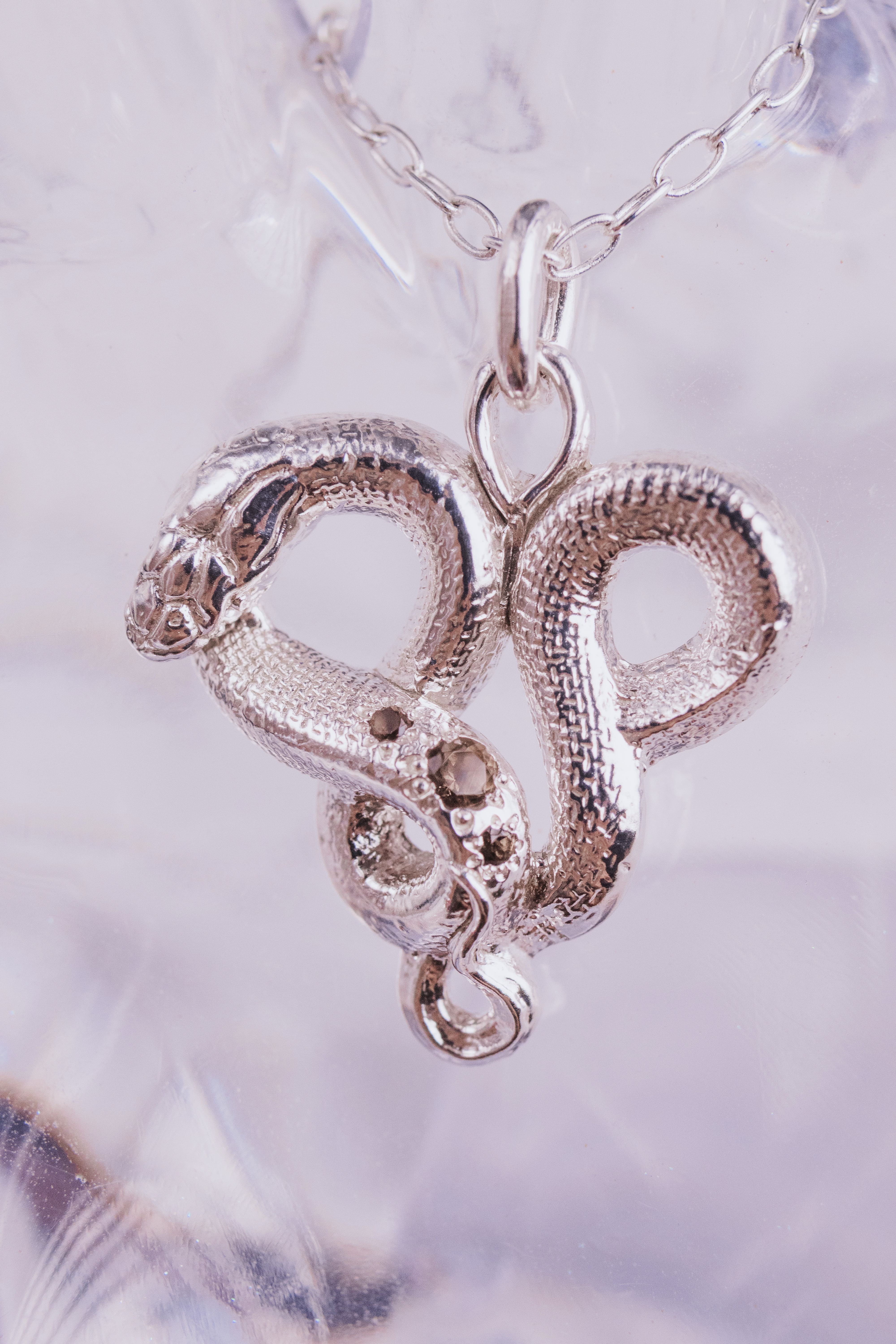 Snake Heart Pendant
