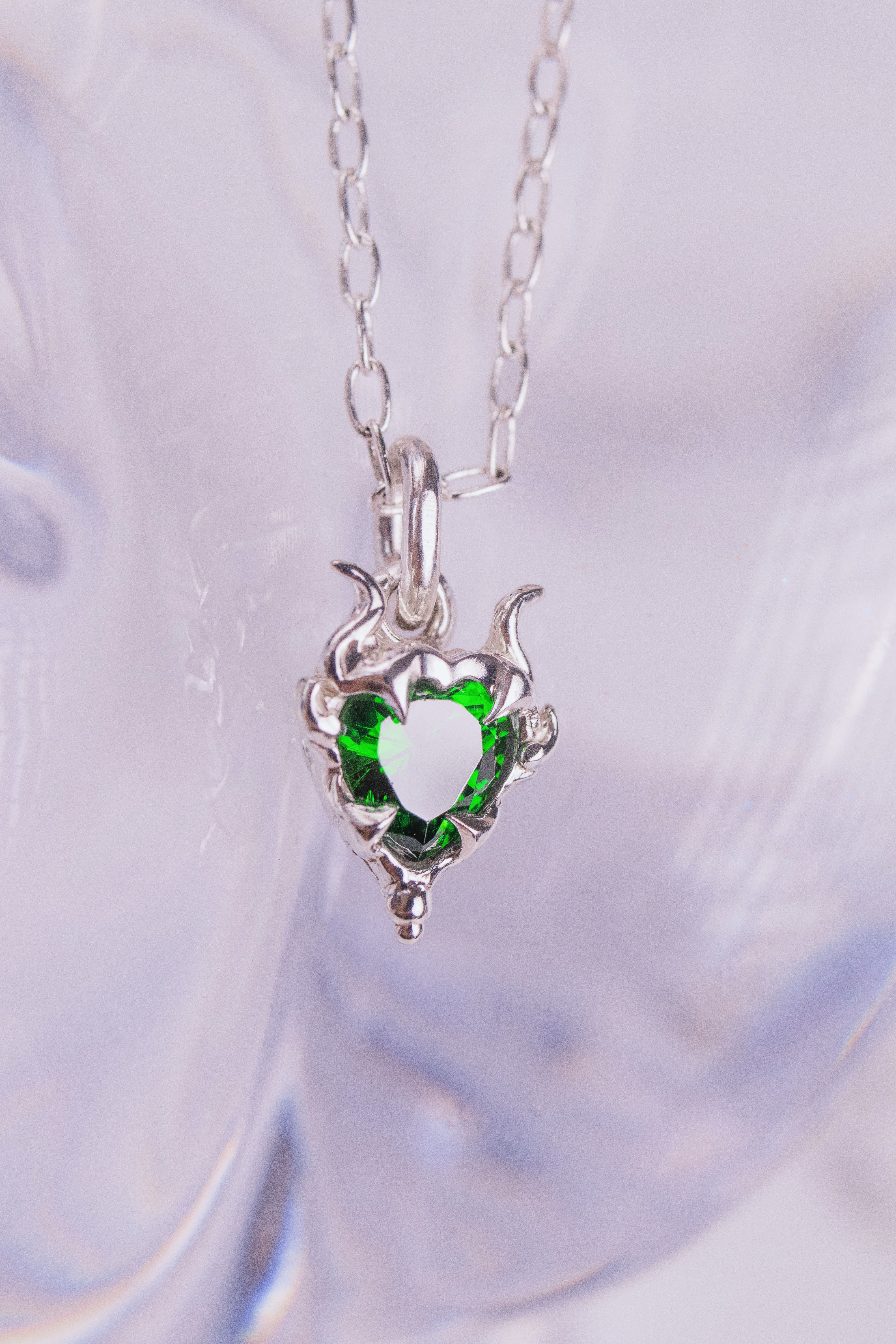 Green Lyra Pendant