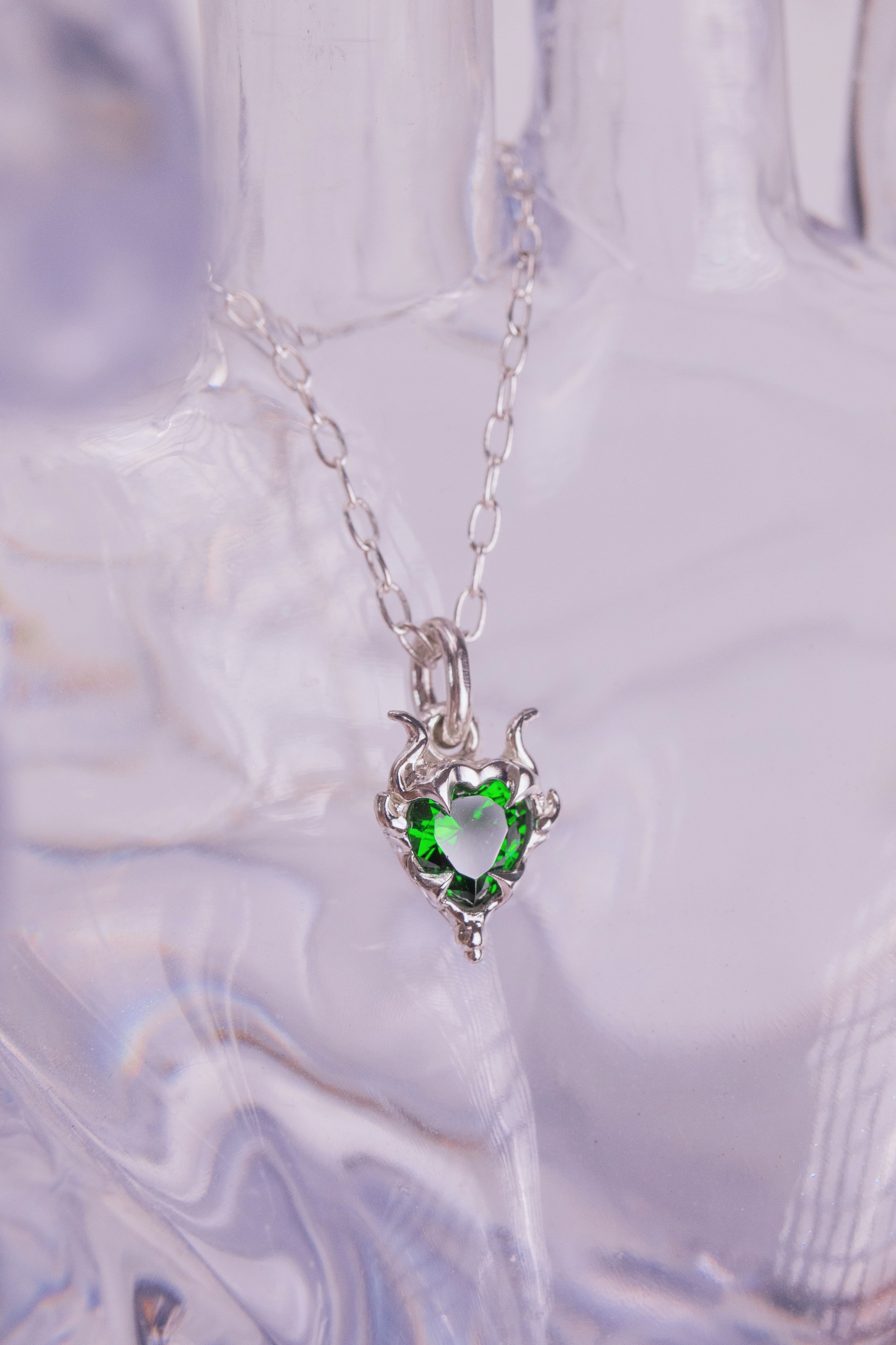 Green Lyra Pendant