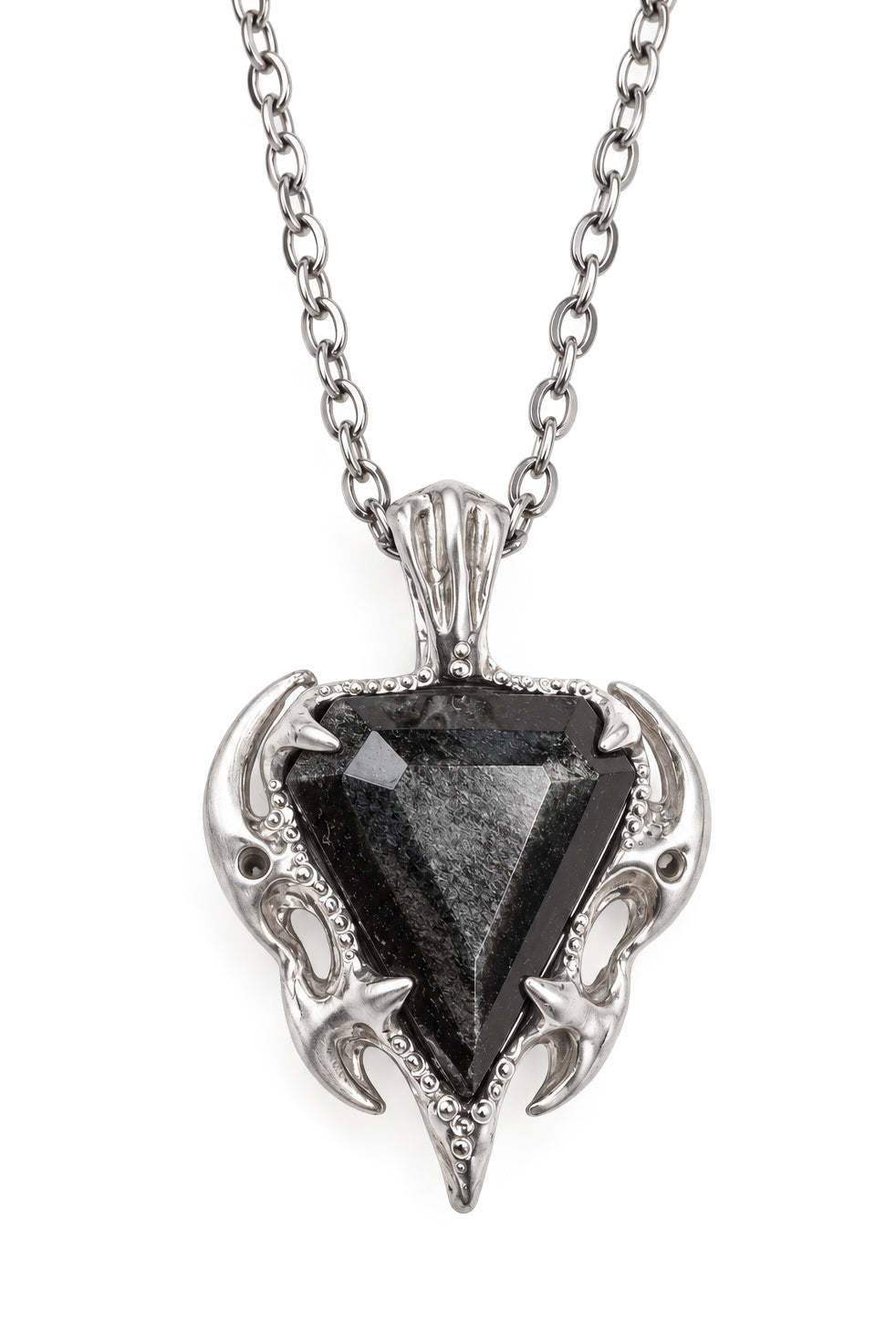 Obsidian Tribal Pendant