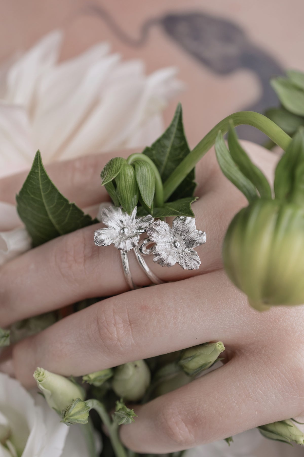 Twin Bloom Ring
