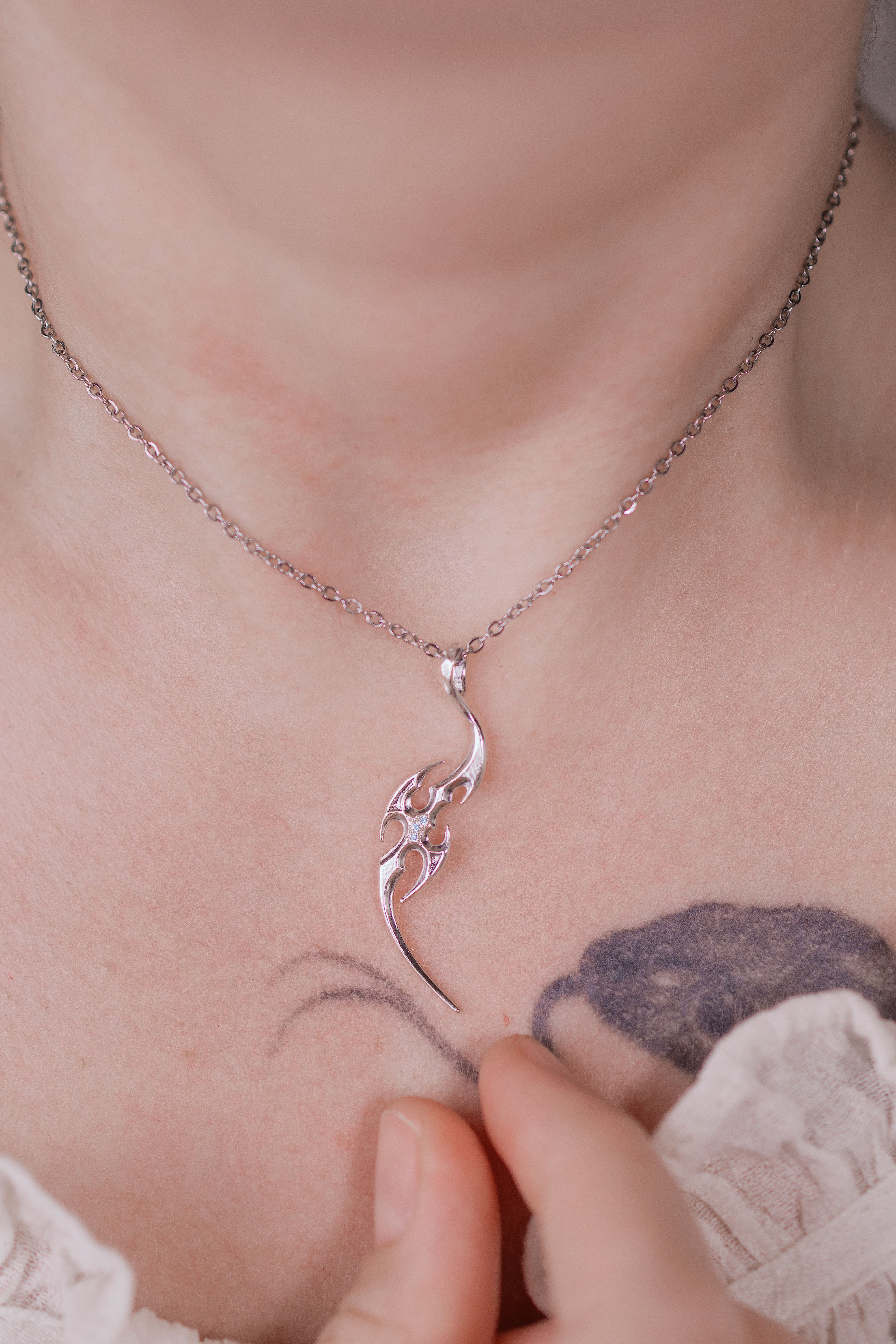 Classic Tribal Pendant with Topazes
