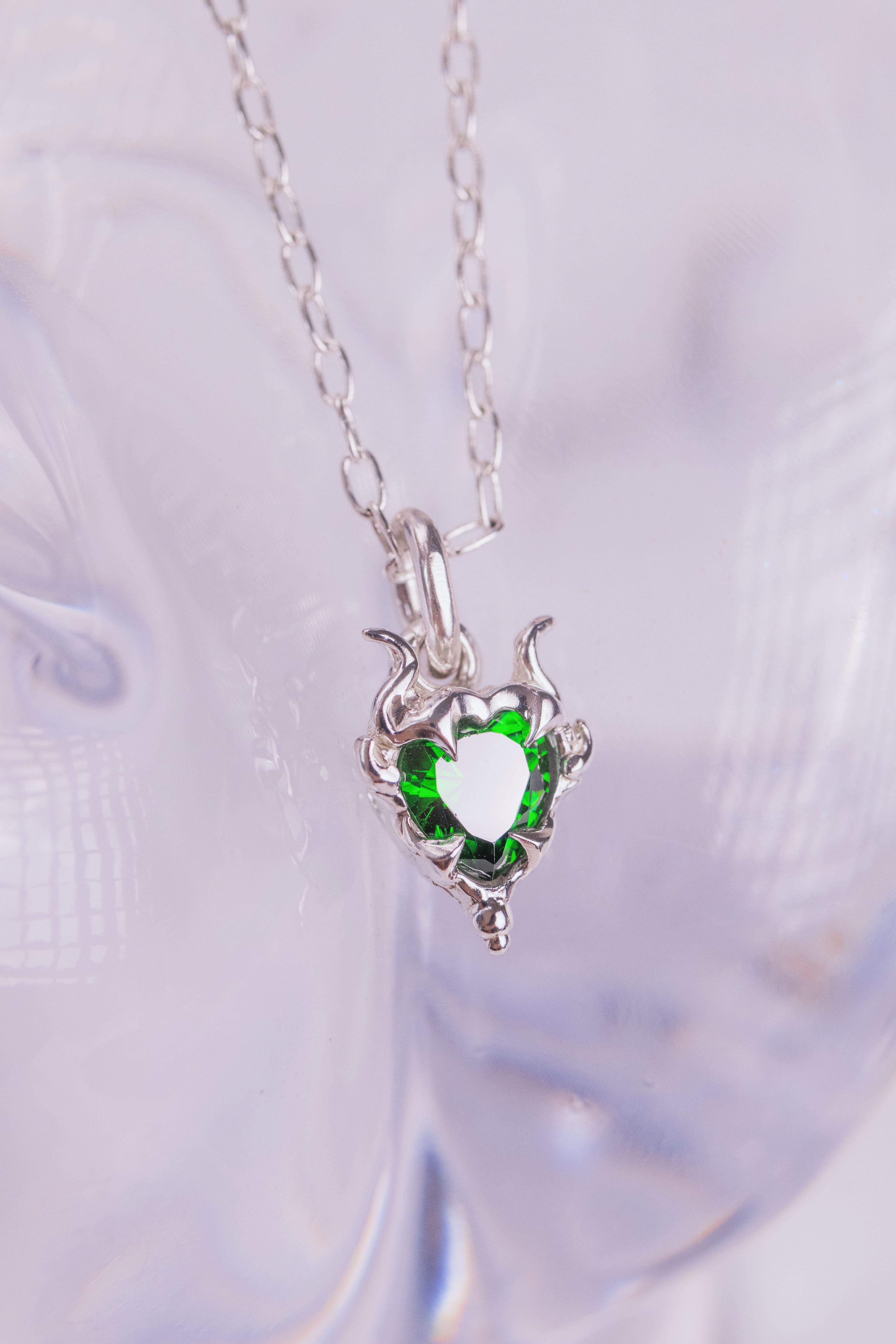 Green Lyra Pendant