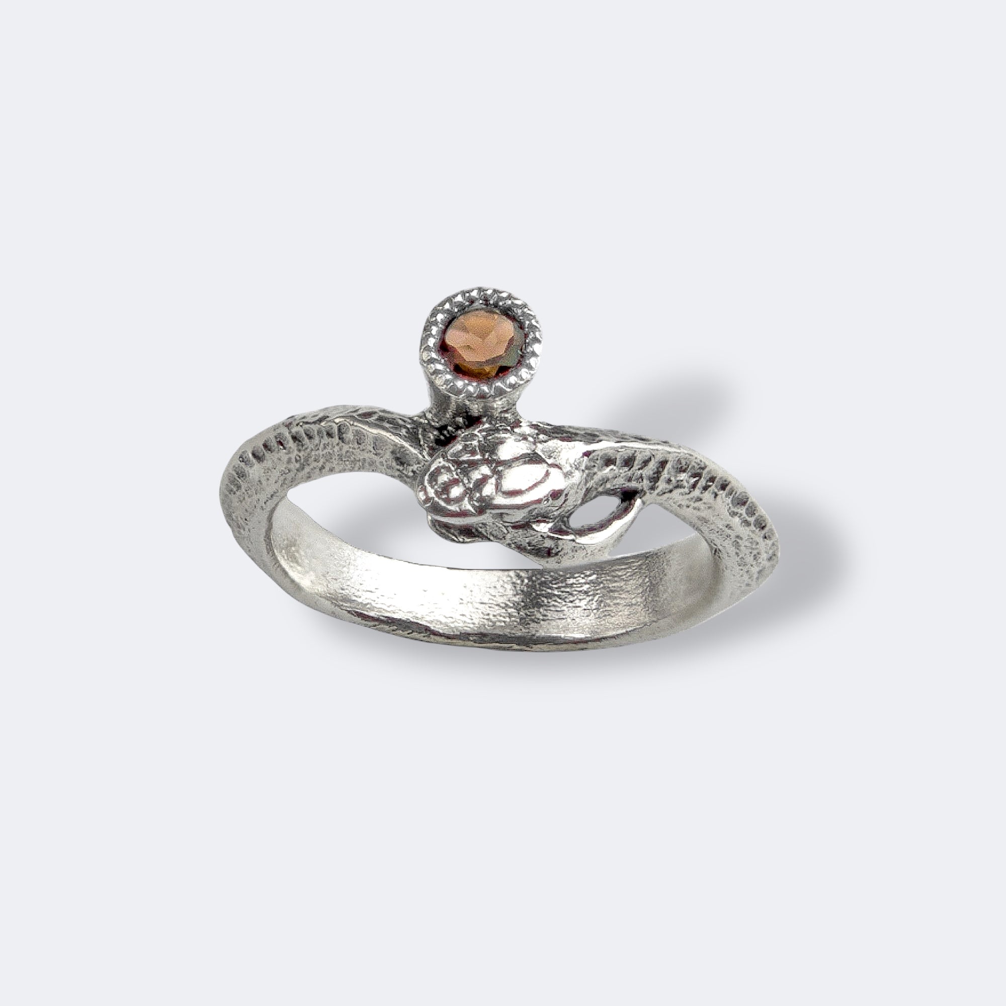 Ouroboros Ring with Stone