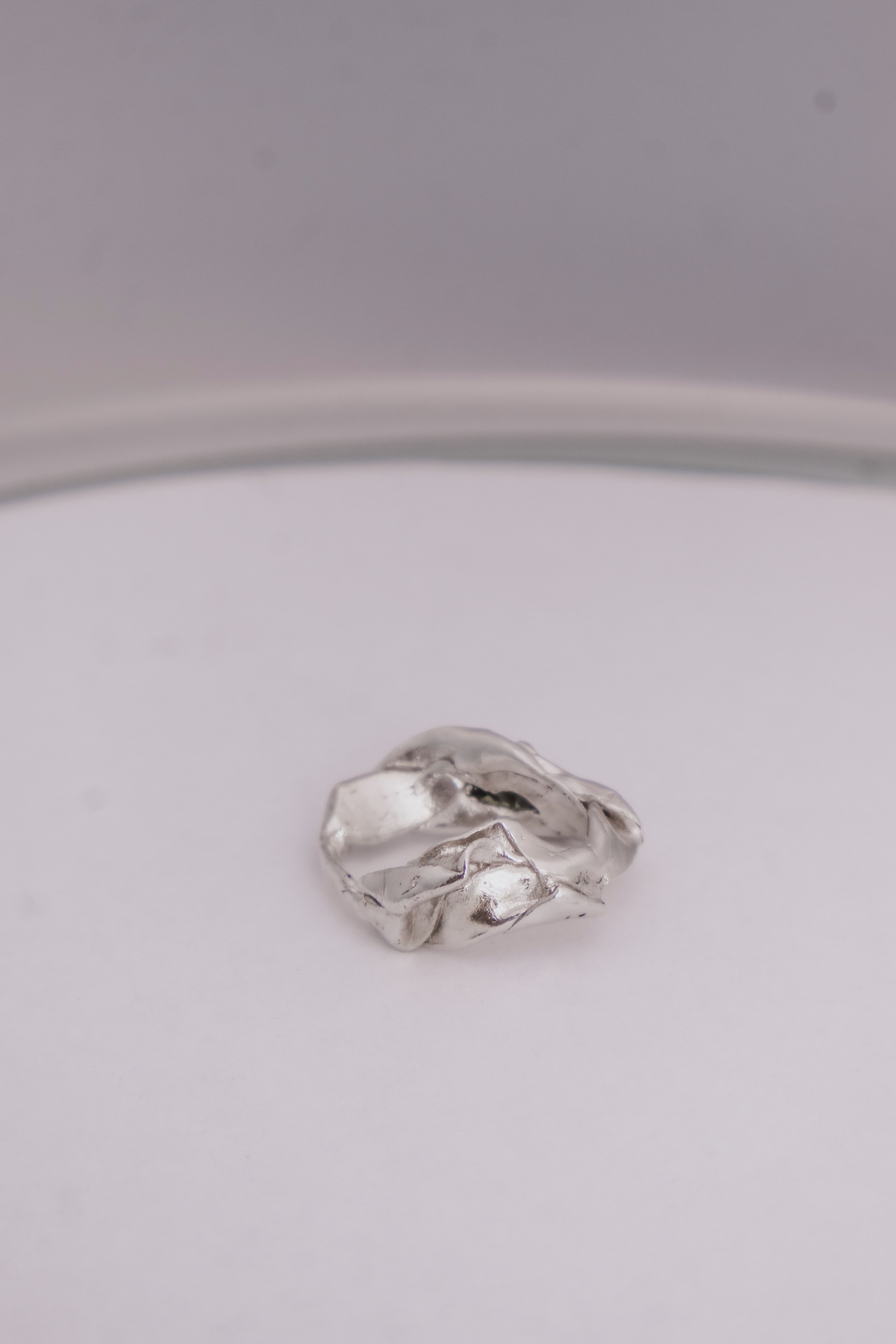 One-of-a-kind ring with stone