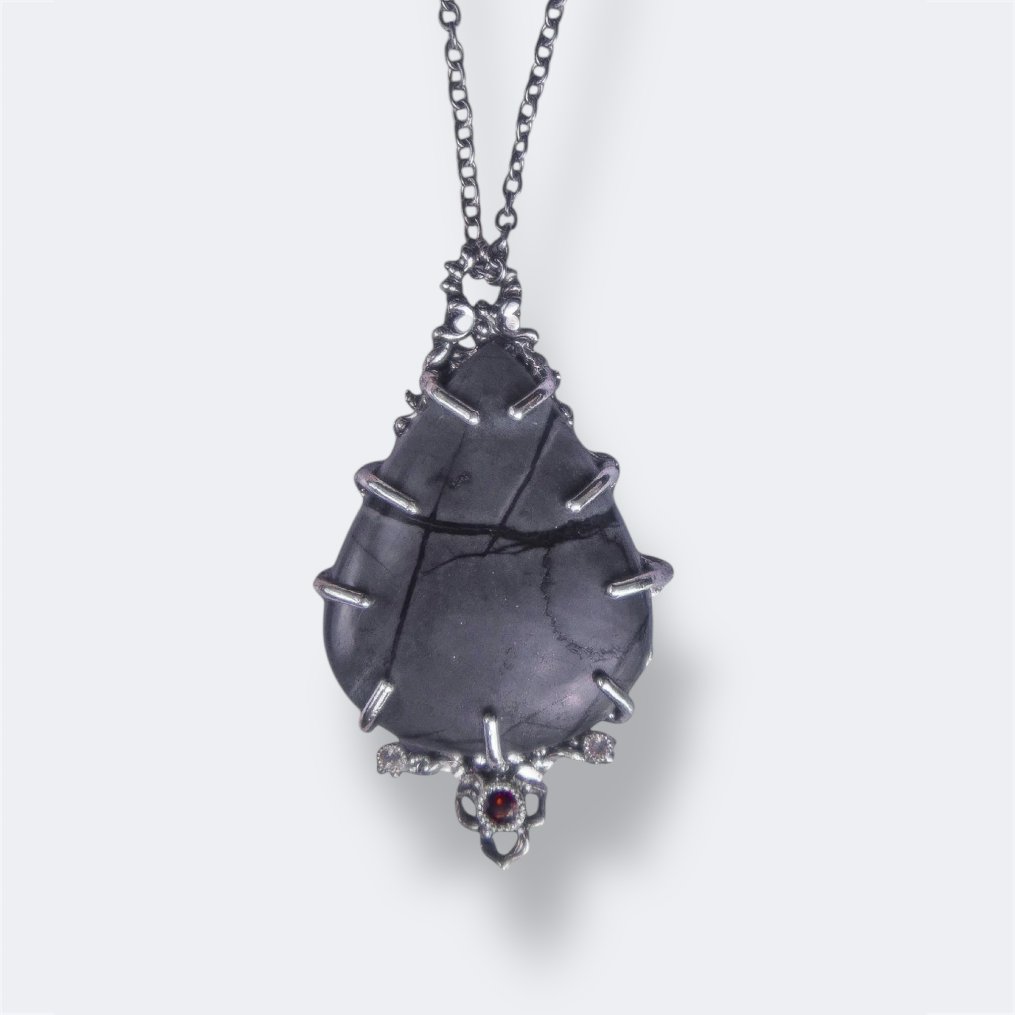 Gothic Pendant with Picasso Jasper