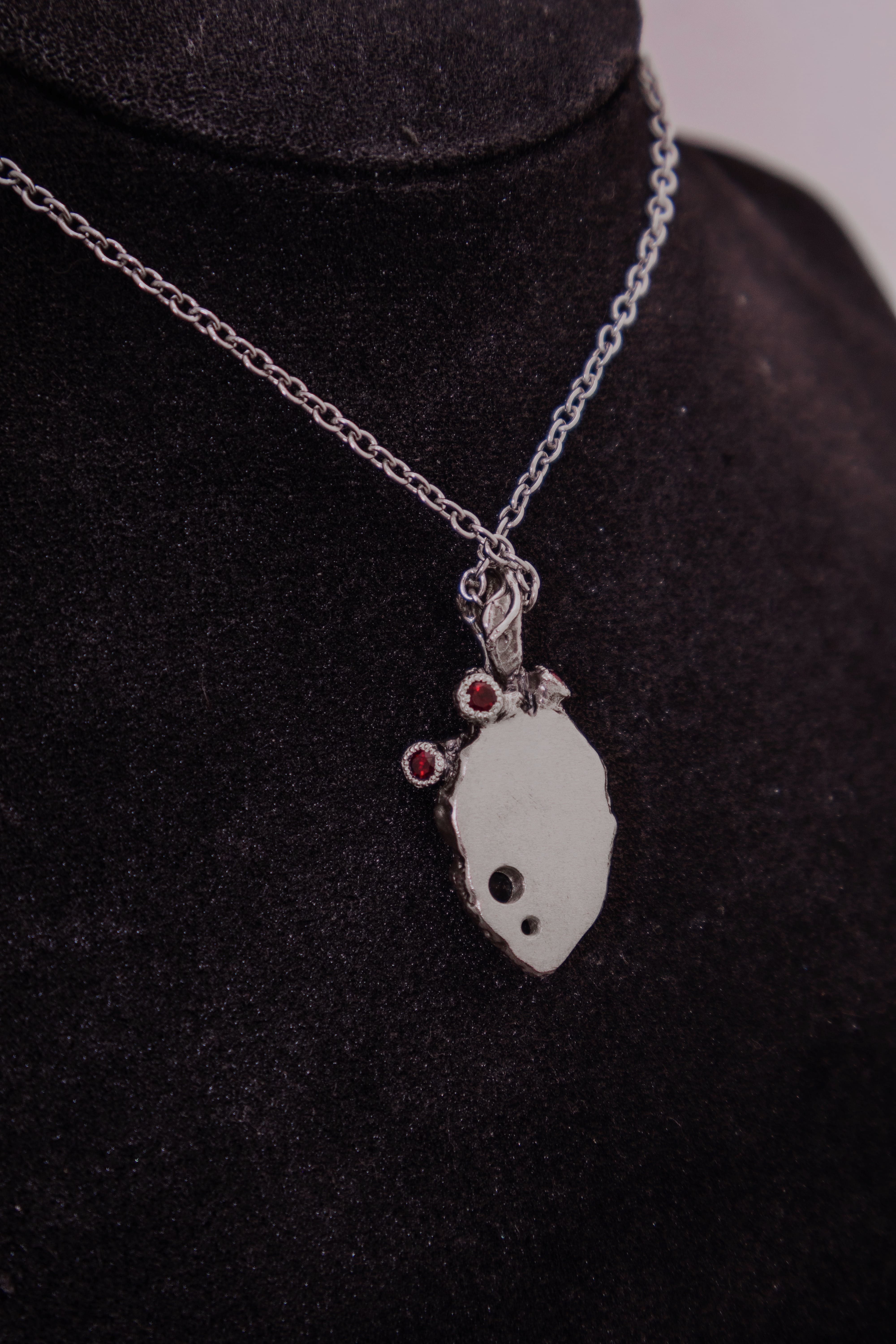 Anatomical heart with gemstones