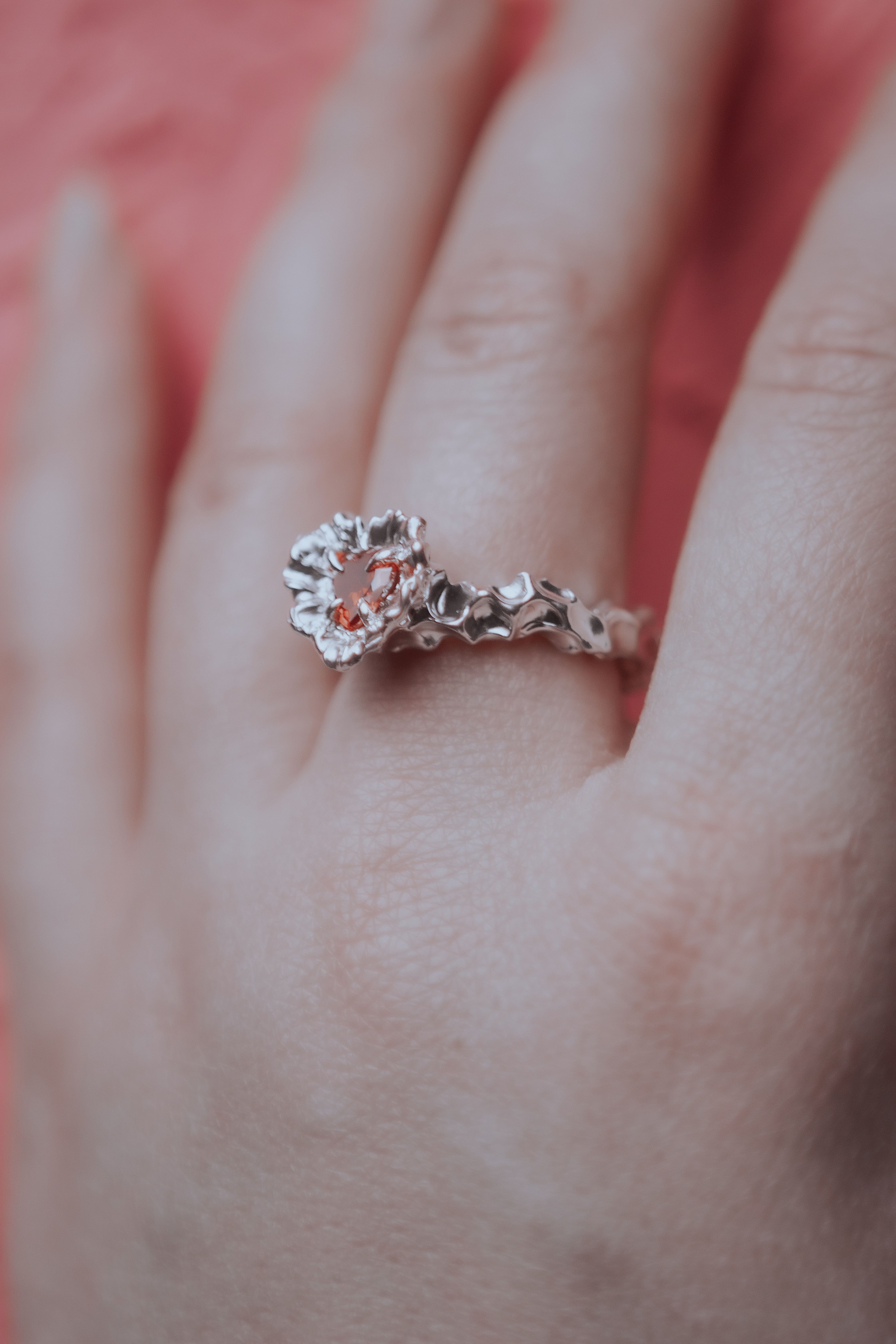 Custom Organic Heart Ring