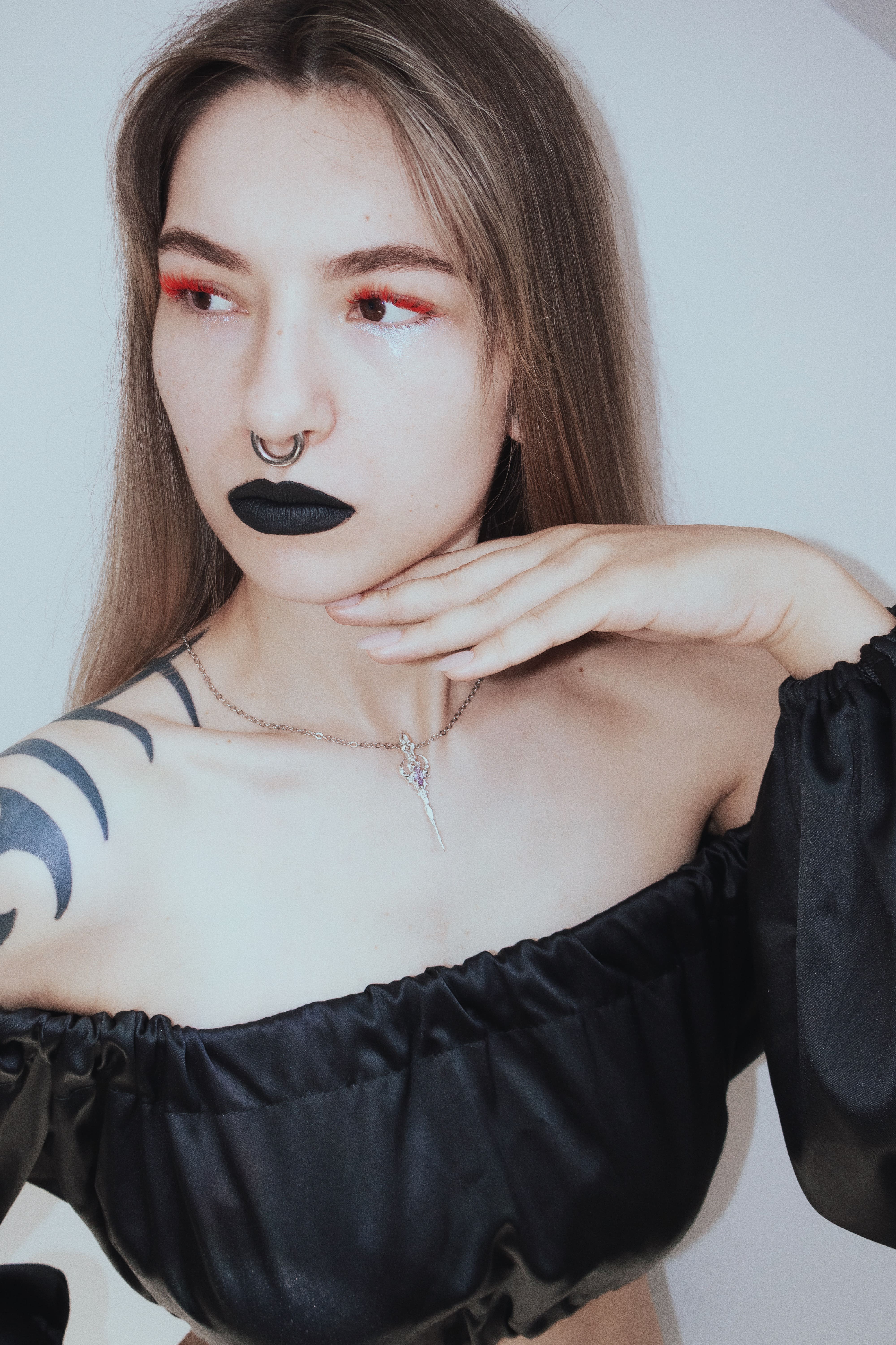 Gothic Cybersigilism sword with Amethyst