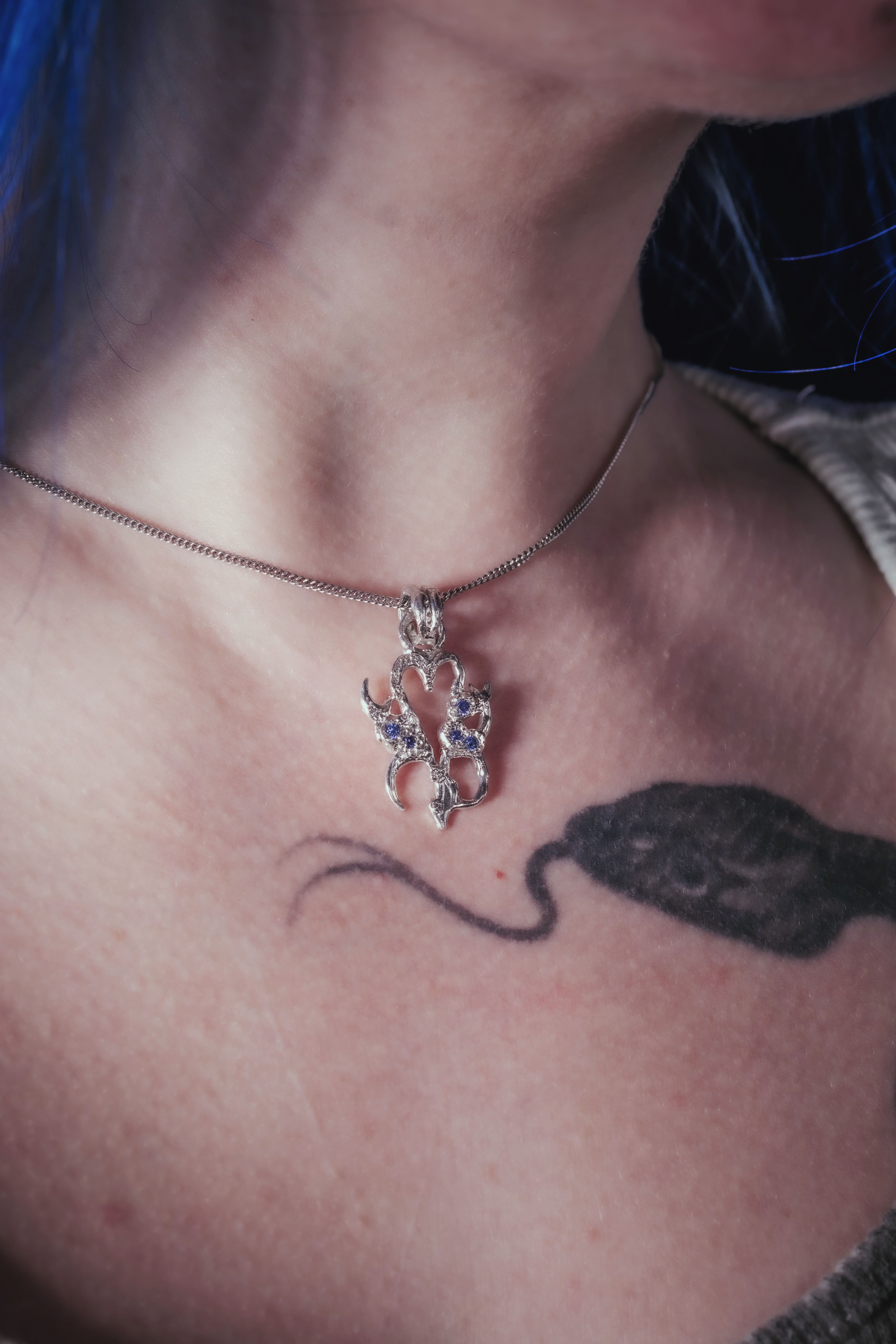 Starfall Heart pendant