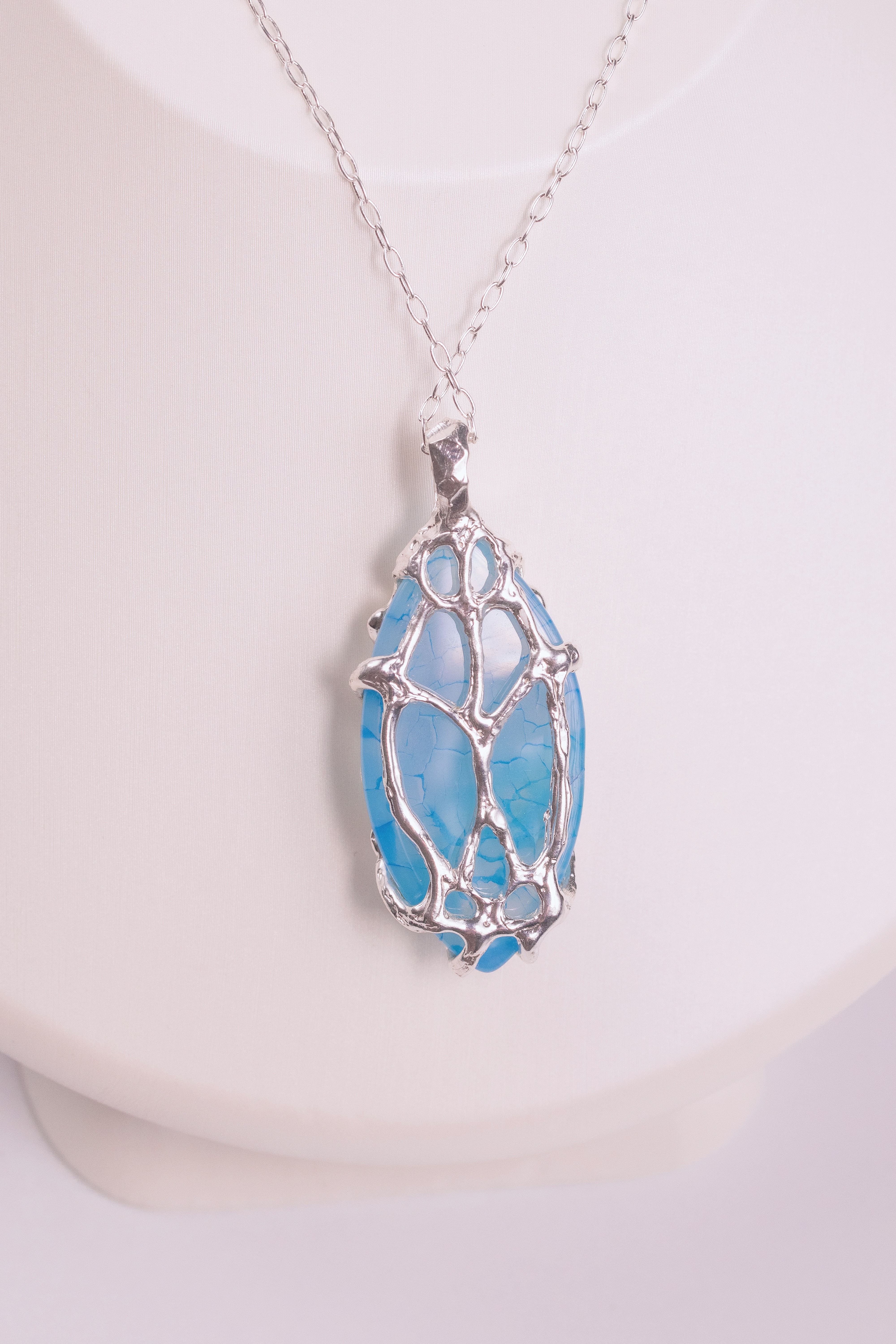 Tribal Pendant Dragon Vein Agate
