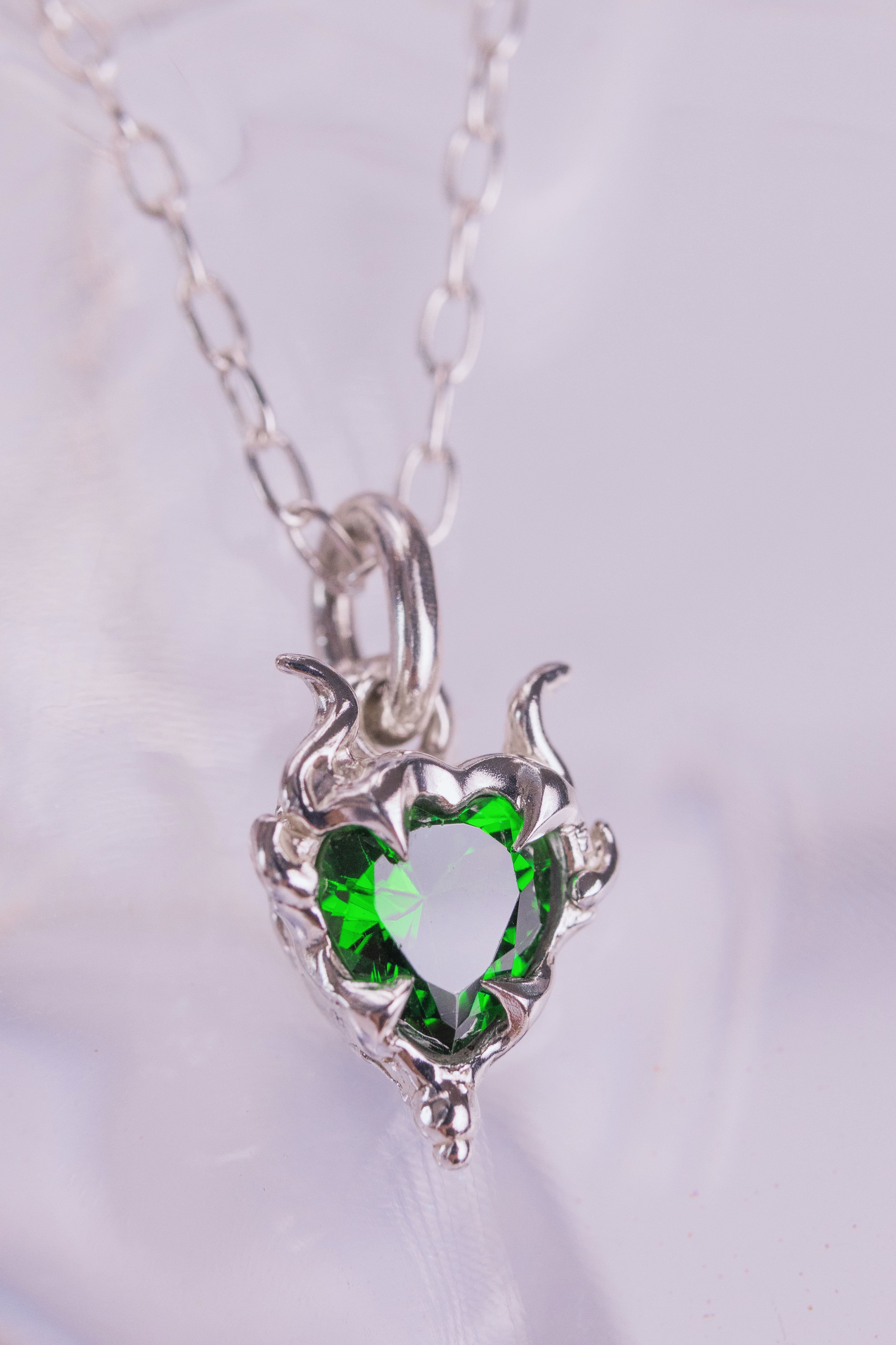 Green Lyra Pendant