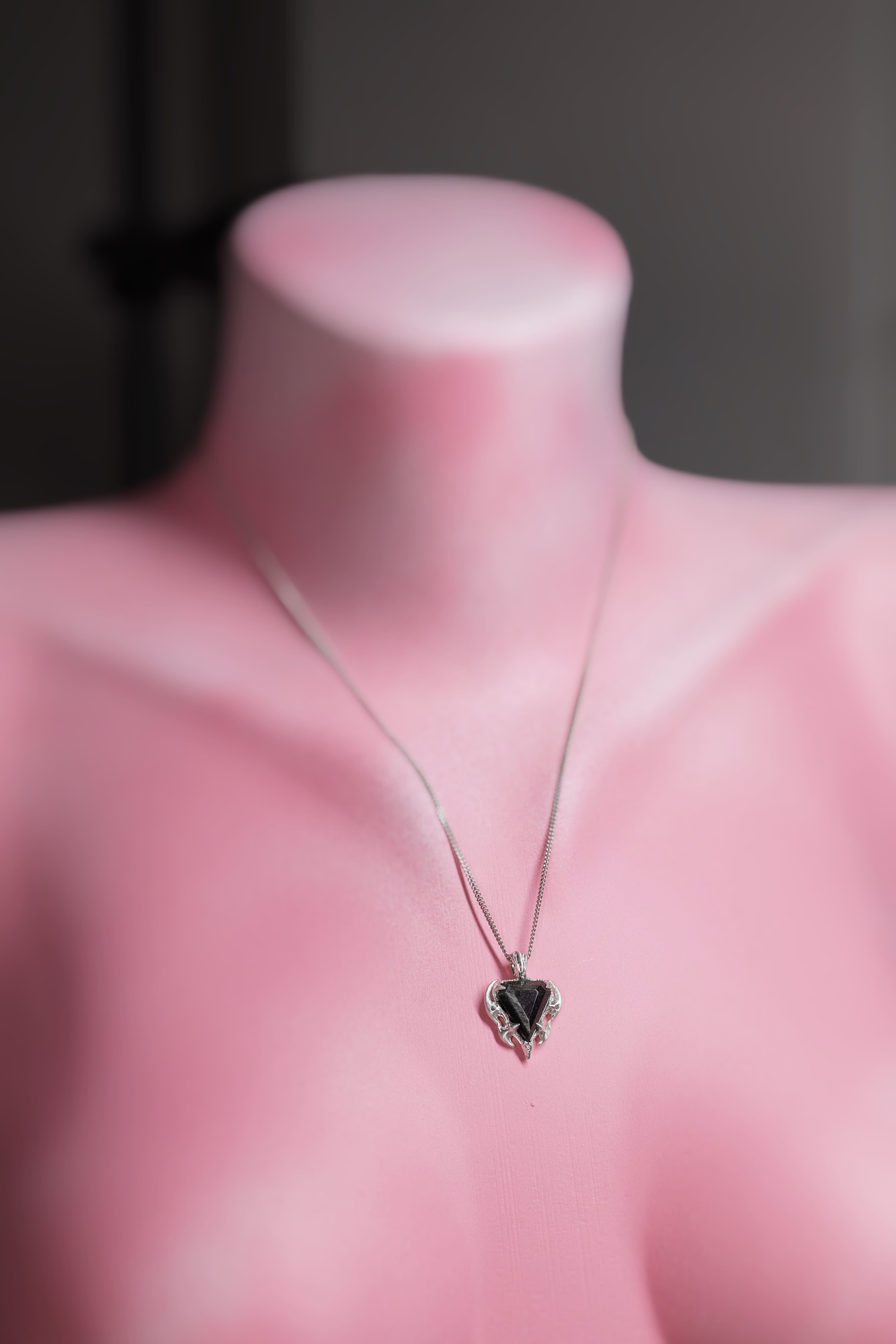 Obsidian Tribal Pendant