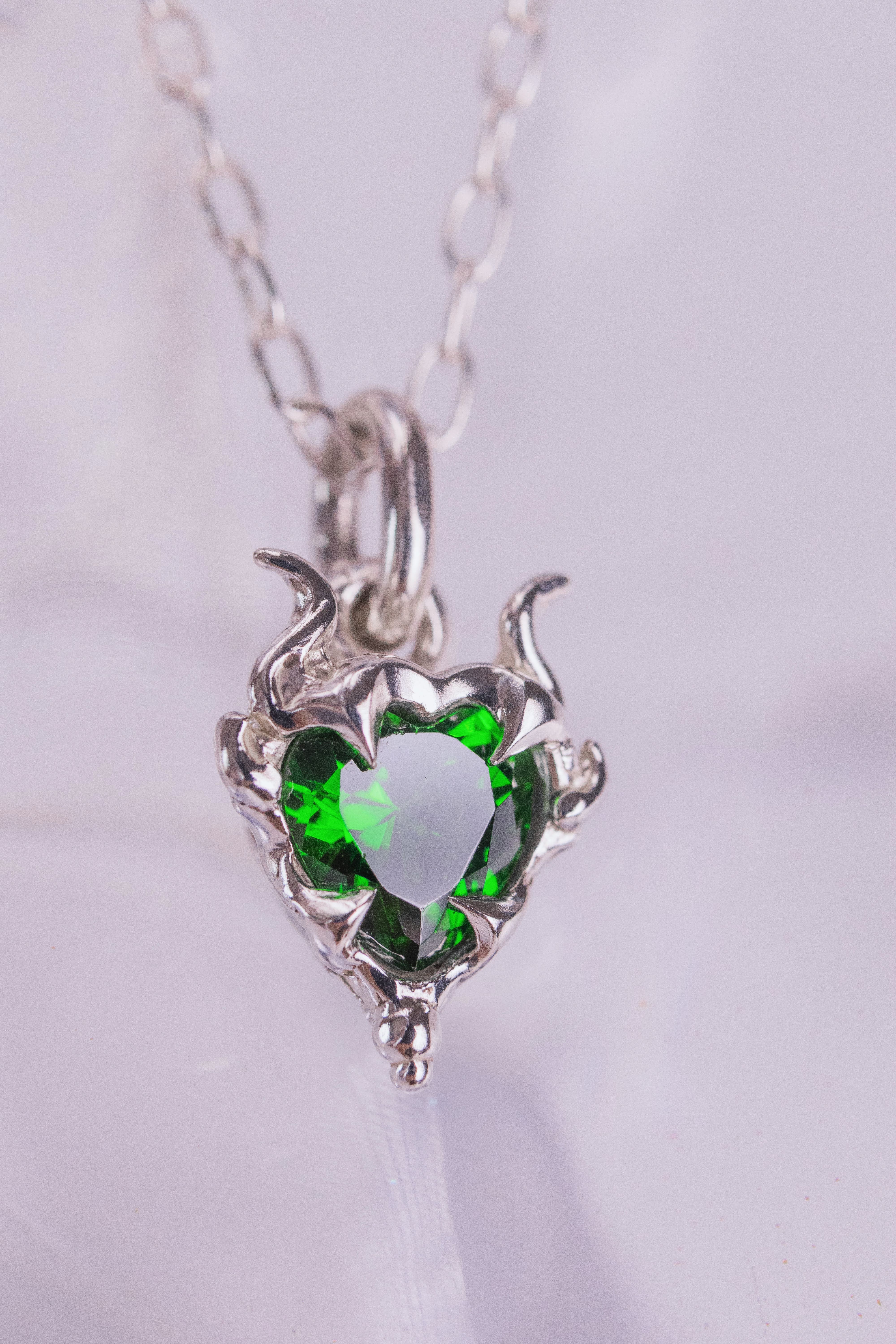 Green Lyra Pendant