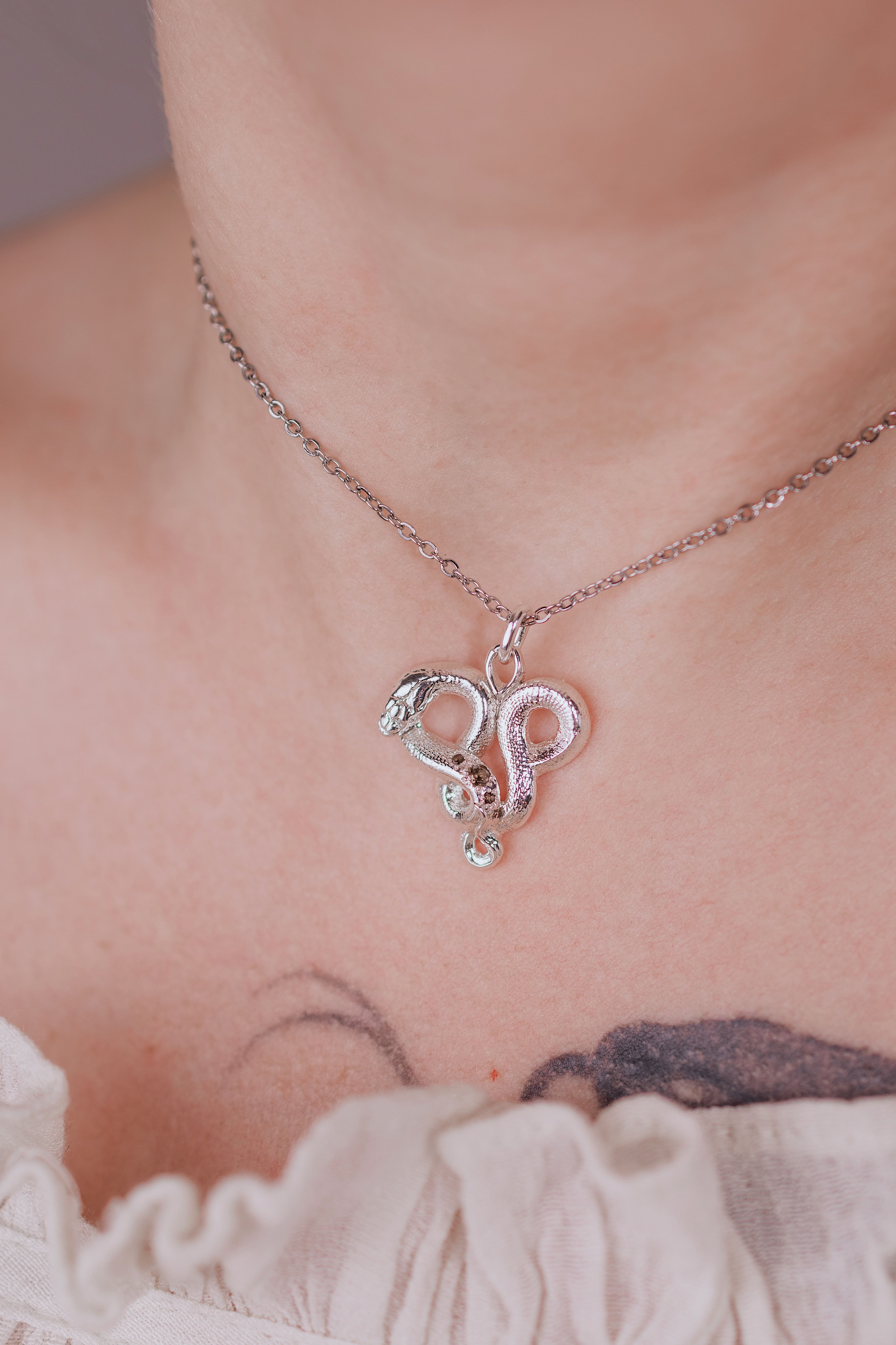Snake Heart Pendant